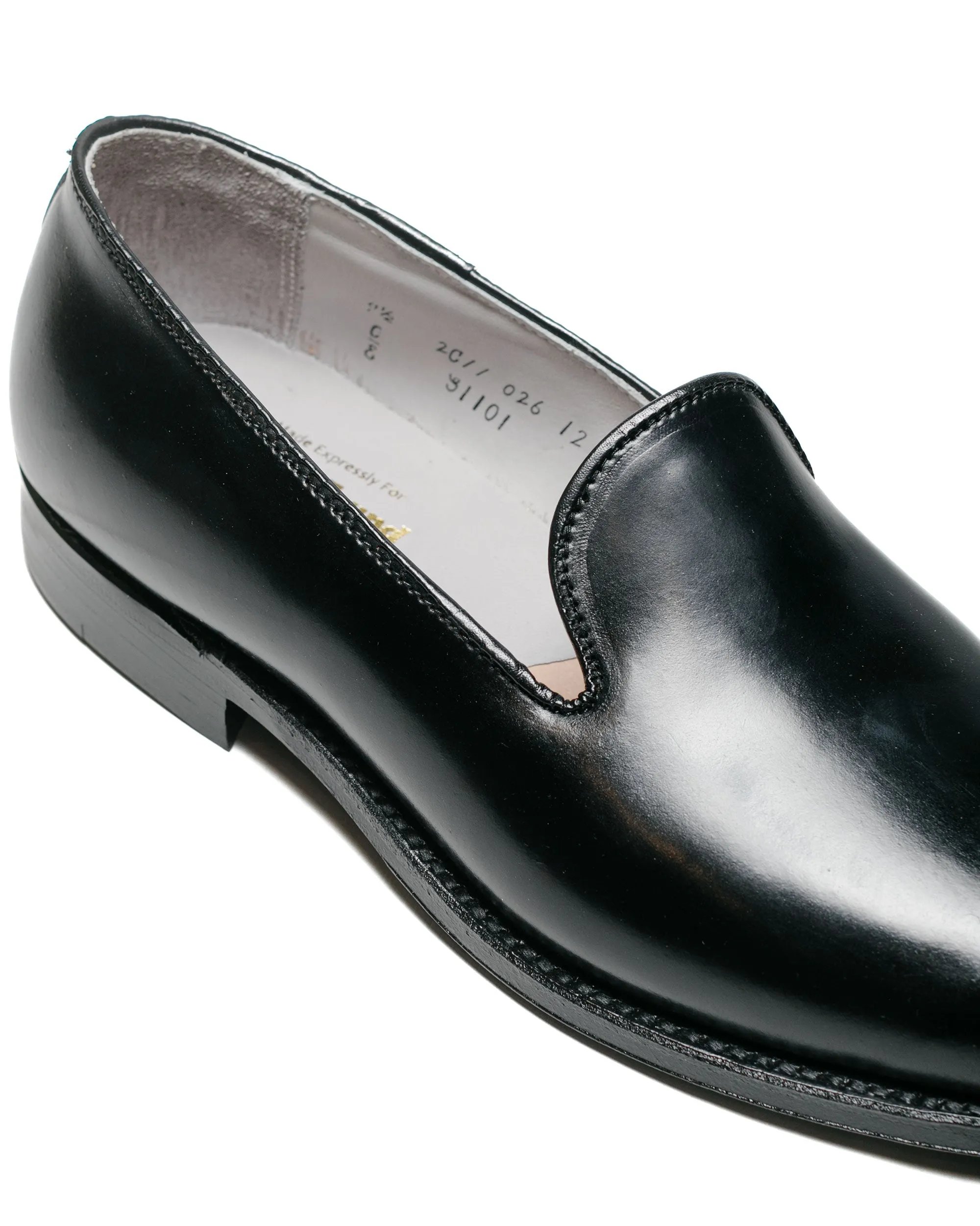 Alden Wholecut Loafer Black Cordovan G1101 Cush Feel Earth Tone