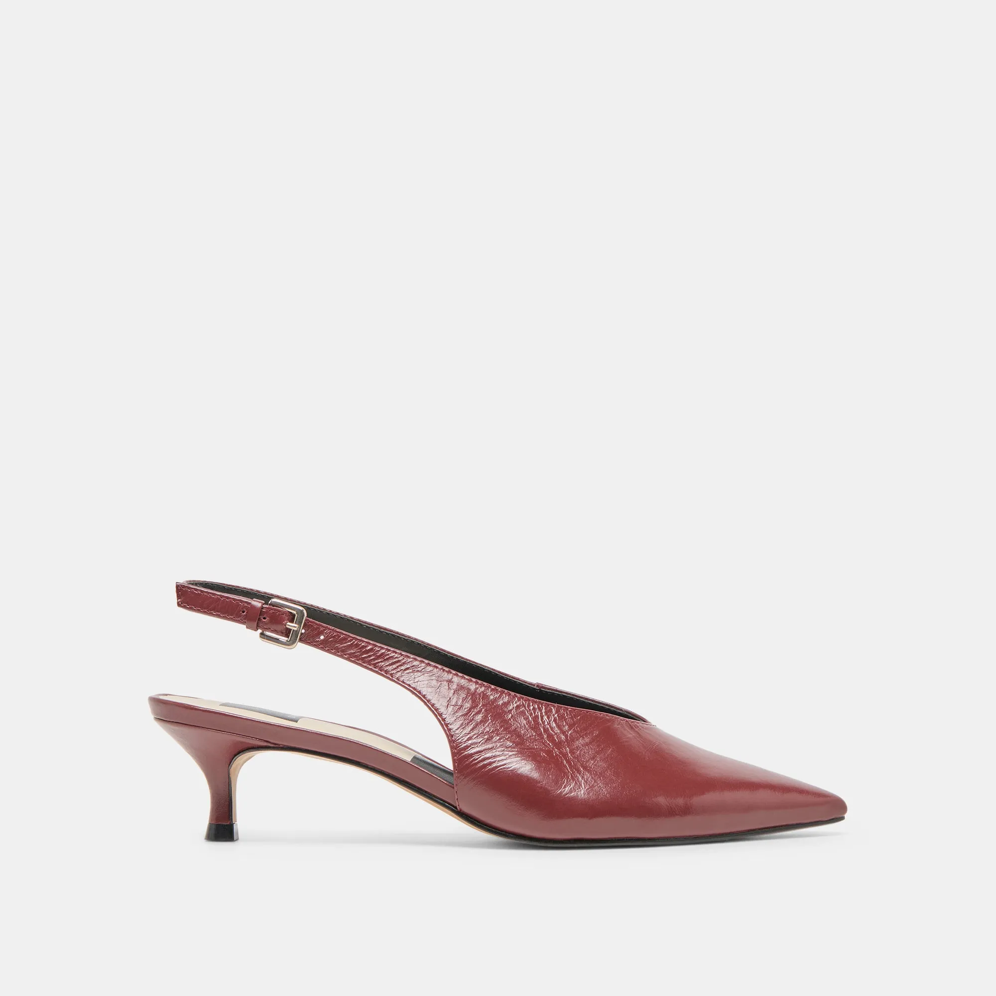 Dressy Footwear Wear resistant ALENNA HEELS OXBLOOD CRINKLE PATENT