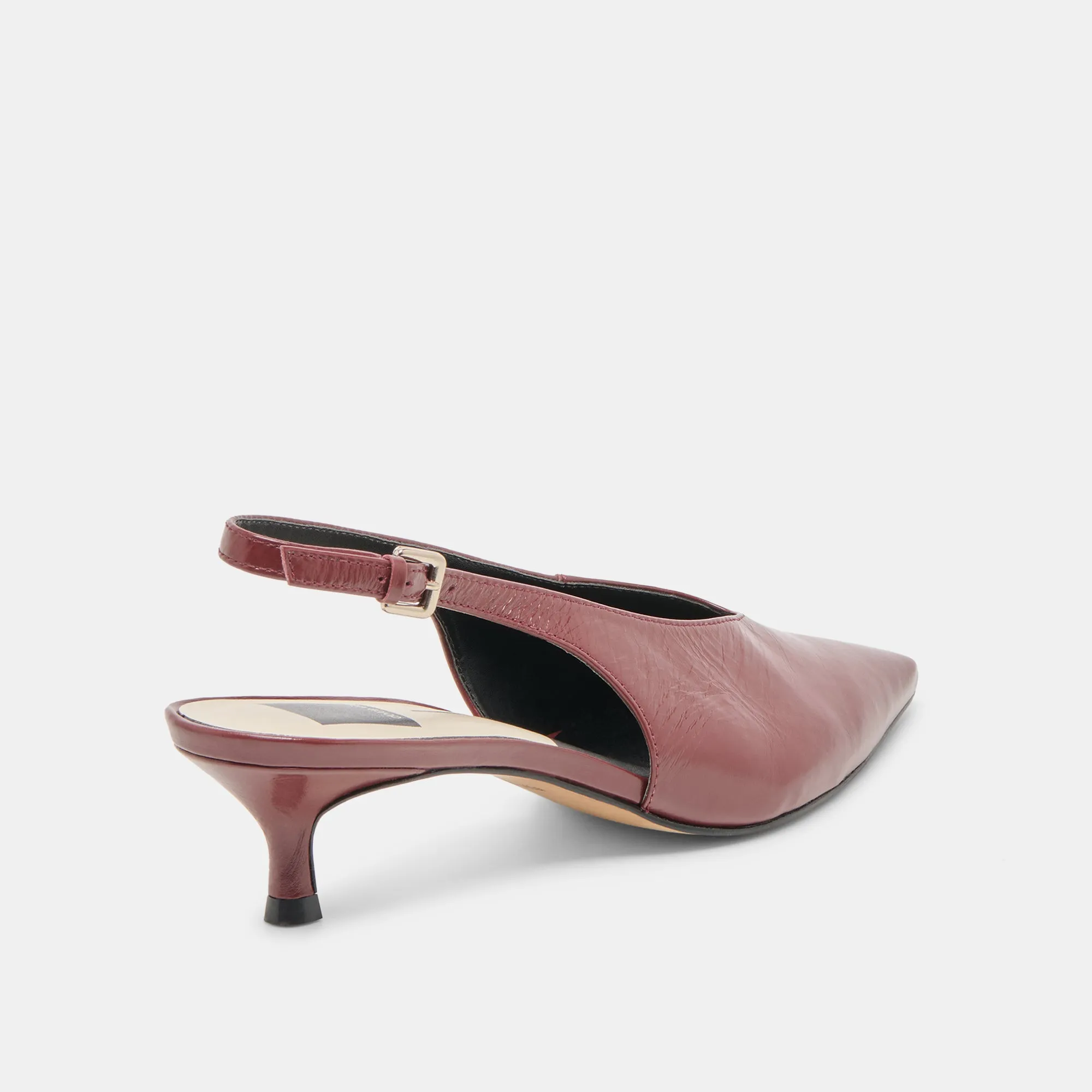 Soft Insole ALENNA HEELS OXBLOOD CRINKLE PATENT