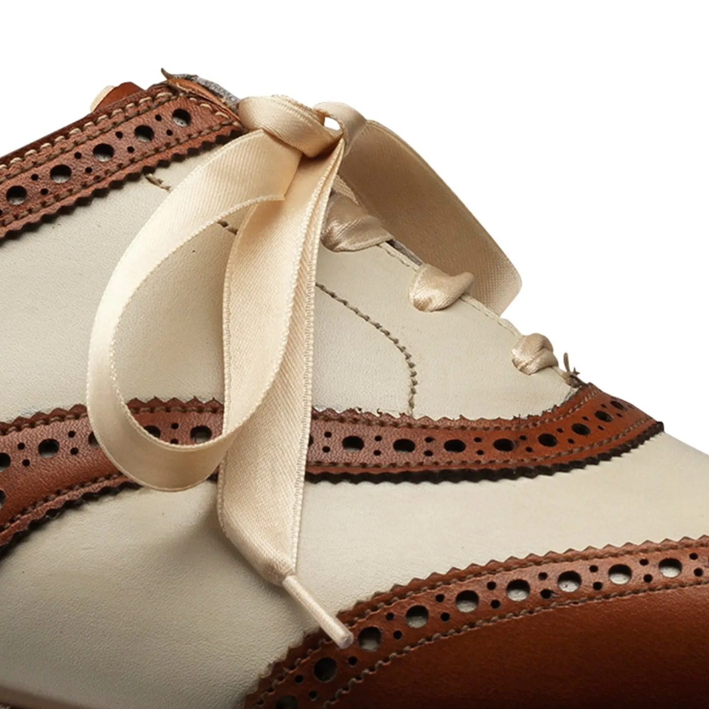 Alice Tan & Ivory Burnished Calf Chic Leather Style
