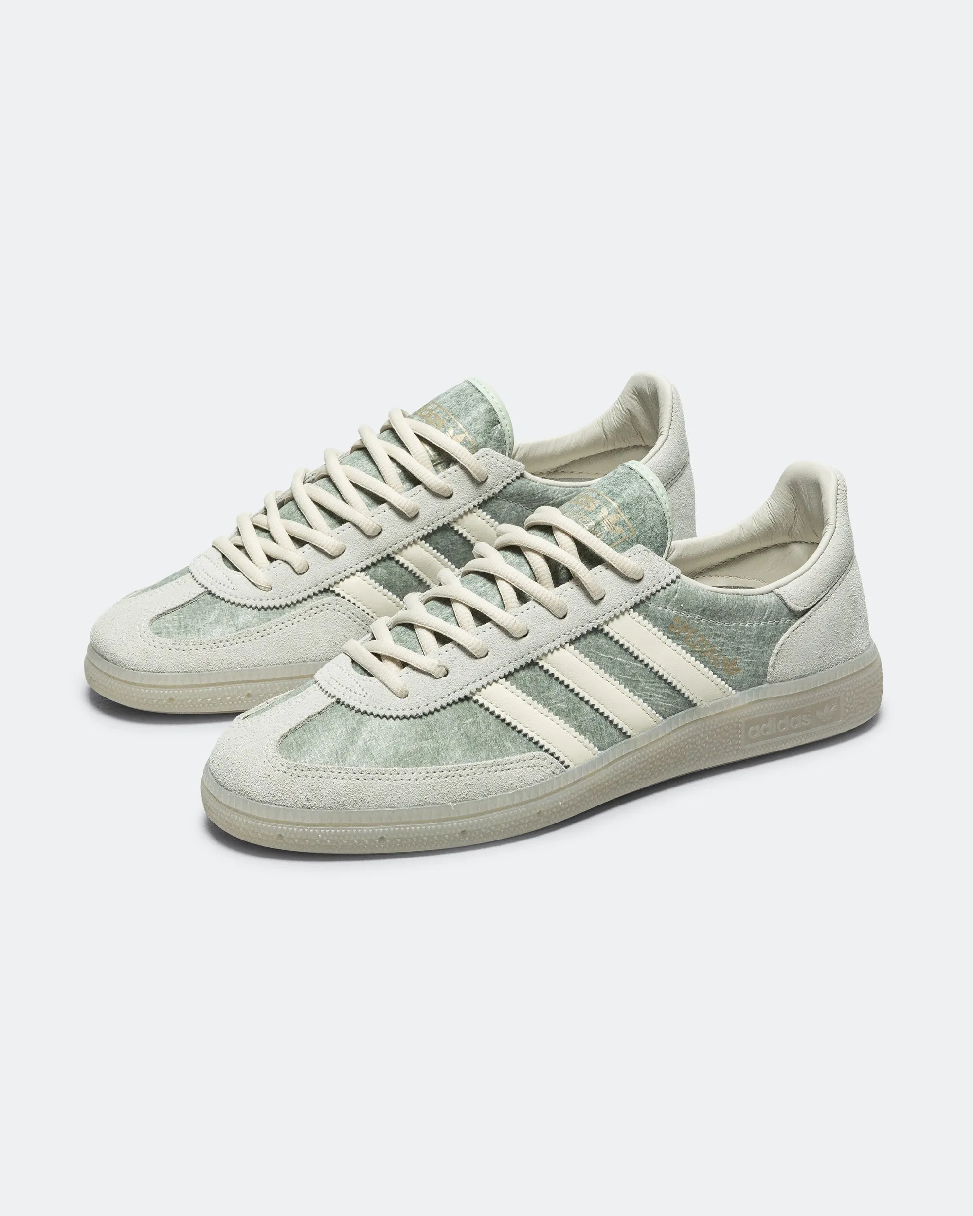 Enhanced Cushioning Odor Resistant Material Handball Spezial - Sage/Off White-Orbit Grey