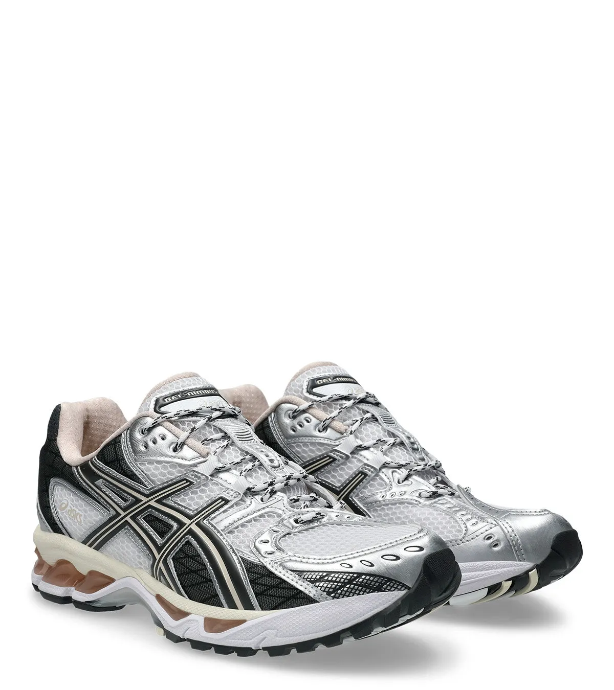 perfect - fit Streamlined materials ASICS Gel-Nimbus 10.1 White Obsidian Grey