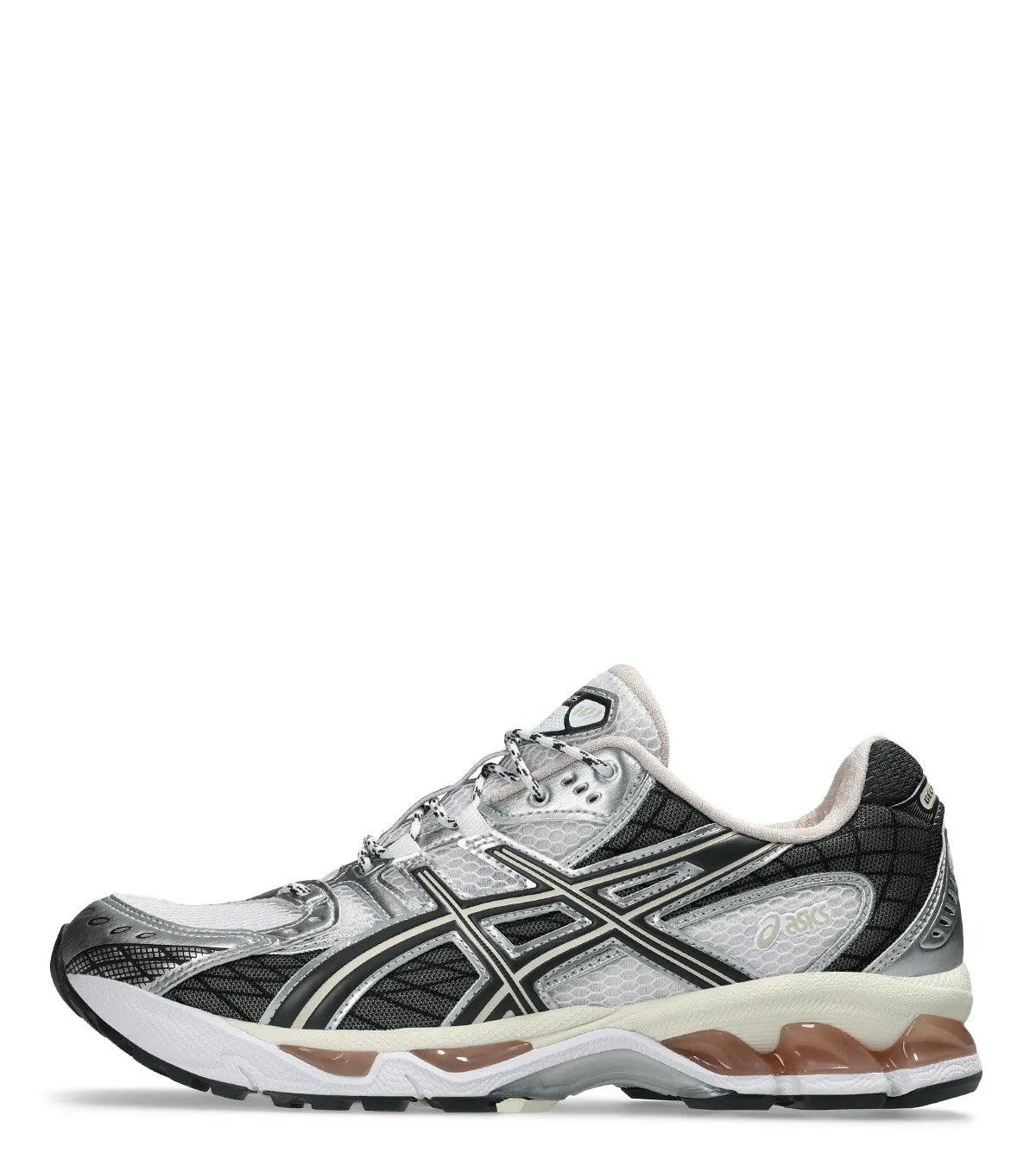 statement - piece Adjustable Strap ASICS Gel-Nimbus 10.1 White Obsidian Grey