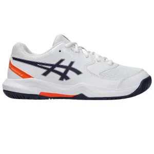 Asics Gel-Dedicate 8 GS Kids Tennis Shoes - White/Indigo Fog Non Marking Low Cut