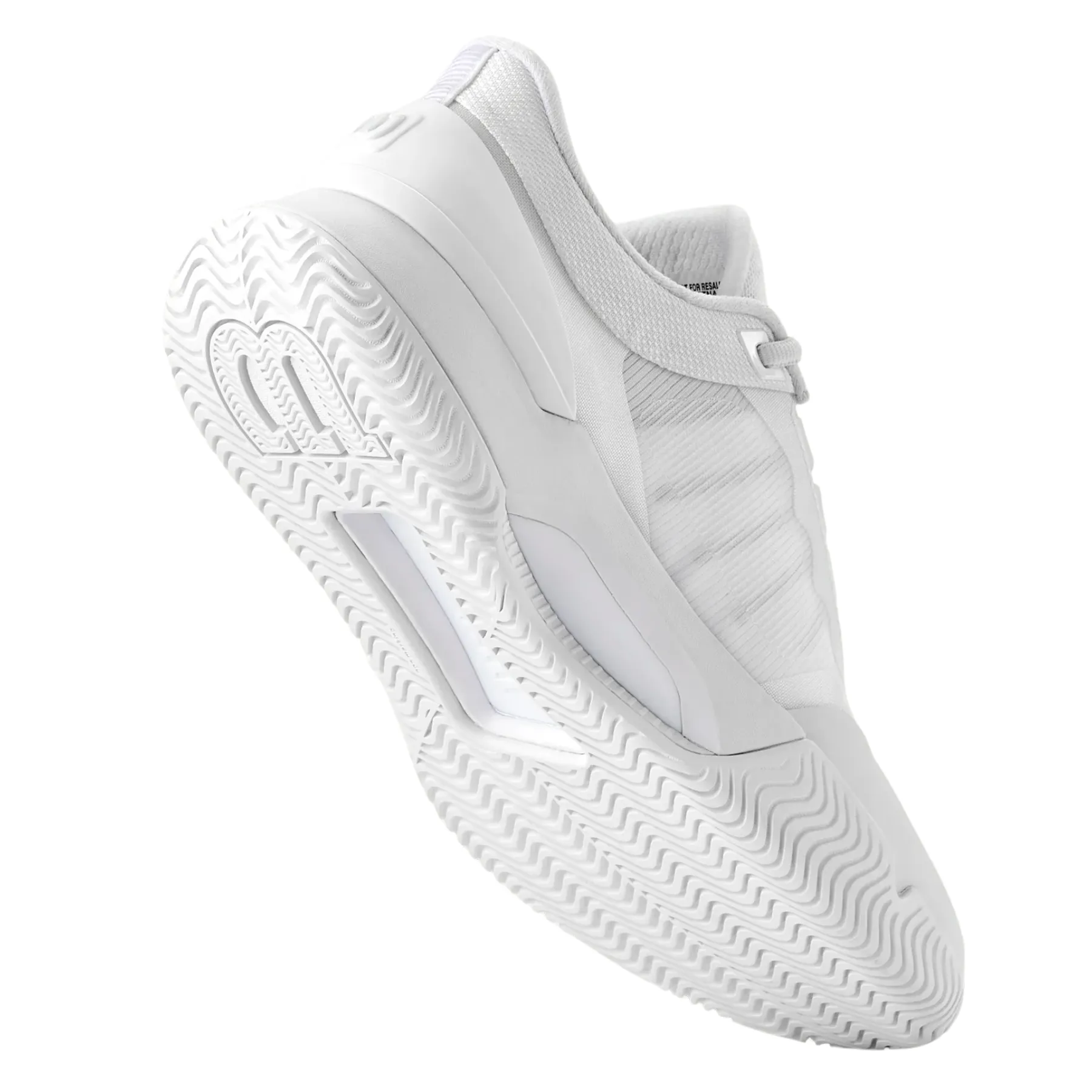Anti microbial Sleek Build Wilson Intrigue Tour Womens Tennis Shoes - White/White/Silver