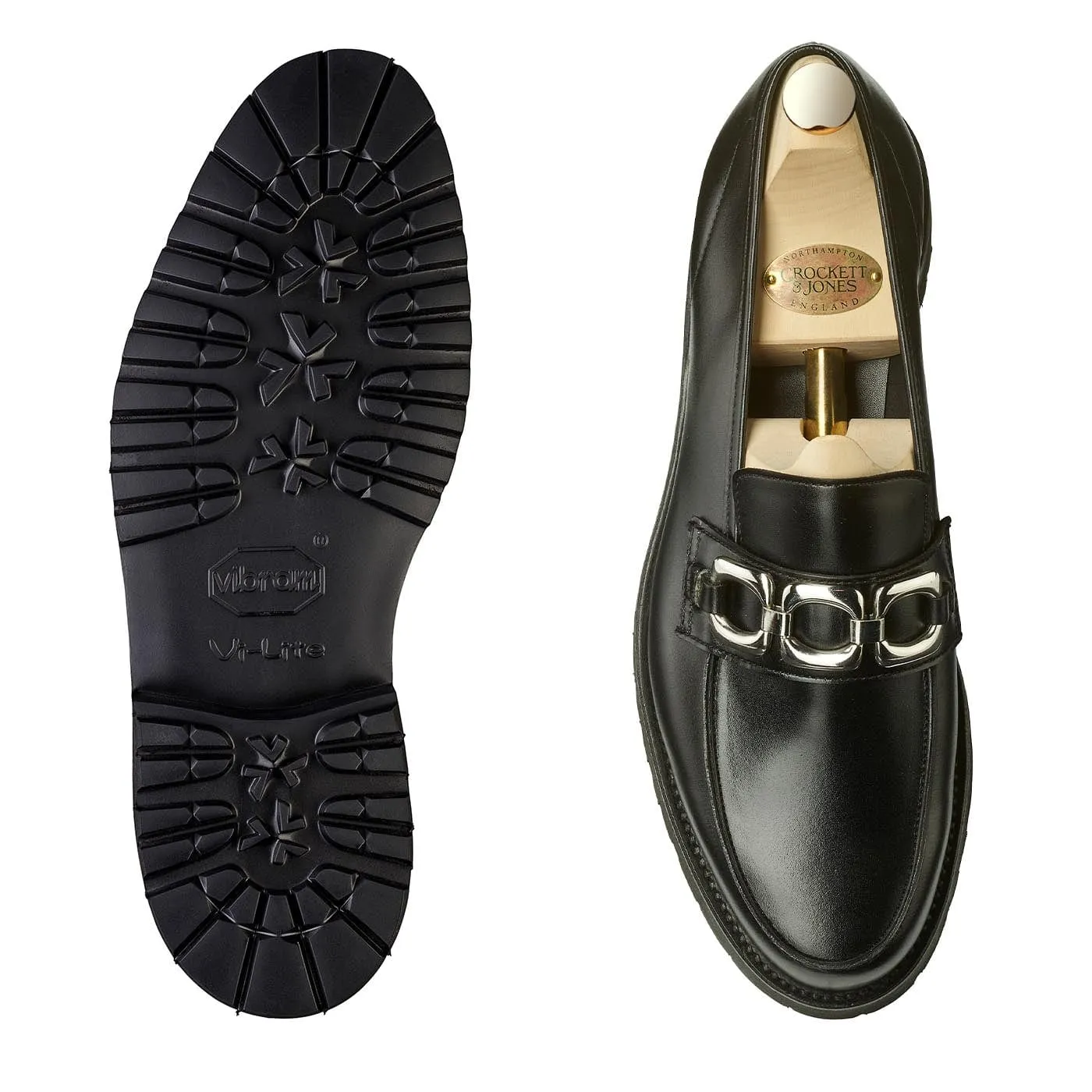 Lily Black Calf Everyday Slip-Ons