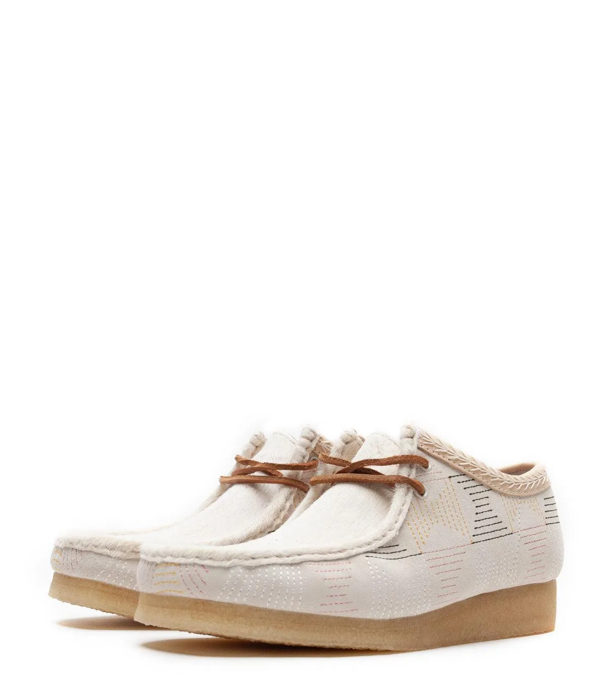 Clarks Wallabee Lo Hairy Suede Off White professional - style Bold materials