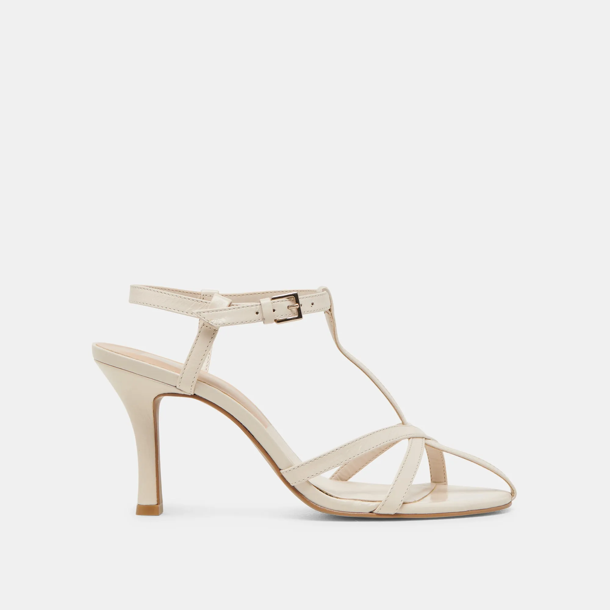 Comfy Bridal Heels Suede Heels LIANE HEELS BONE CRINKLE PATENT
