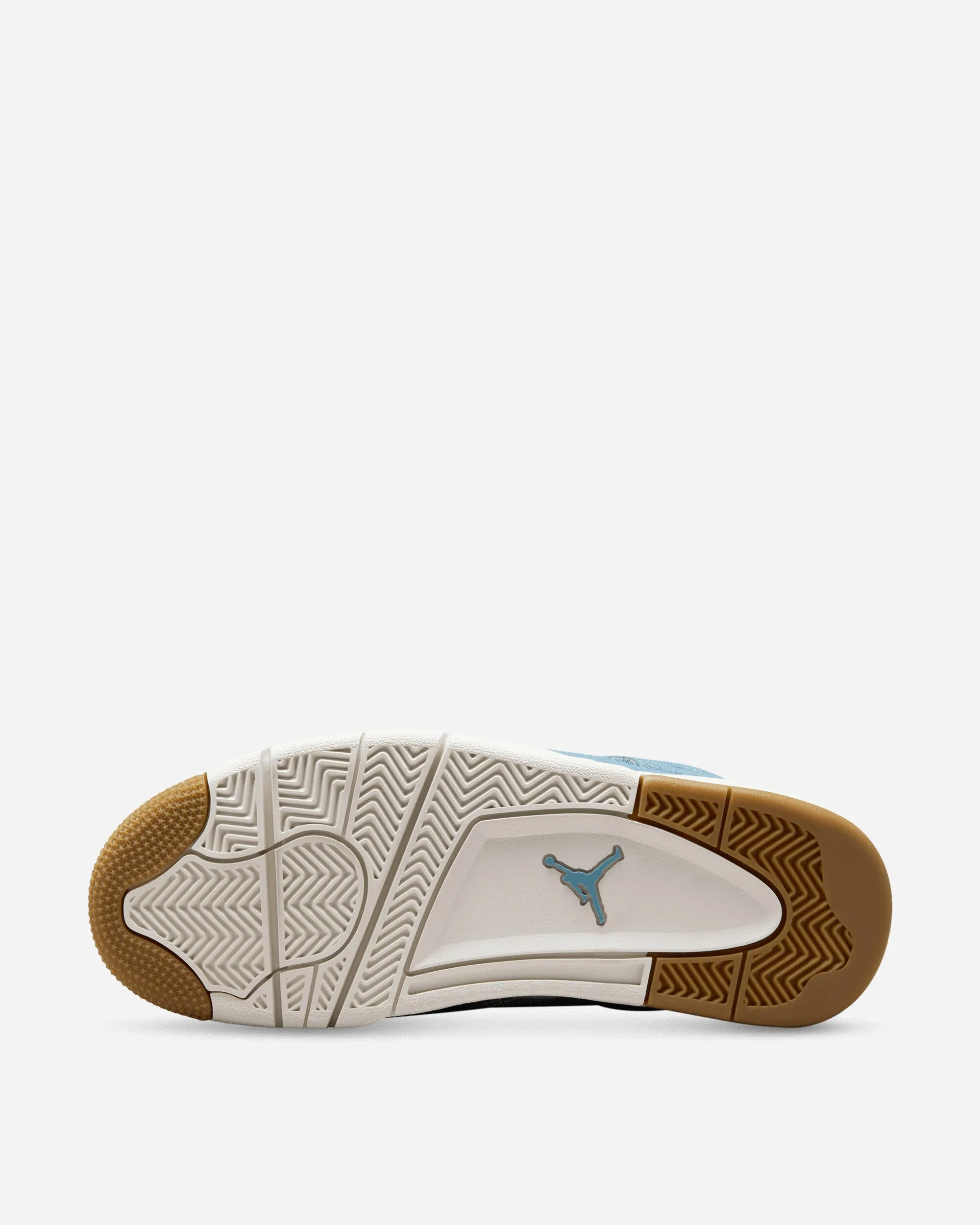 Women's Air Jordan 4 Sneakers Worn Blue Edge Path