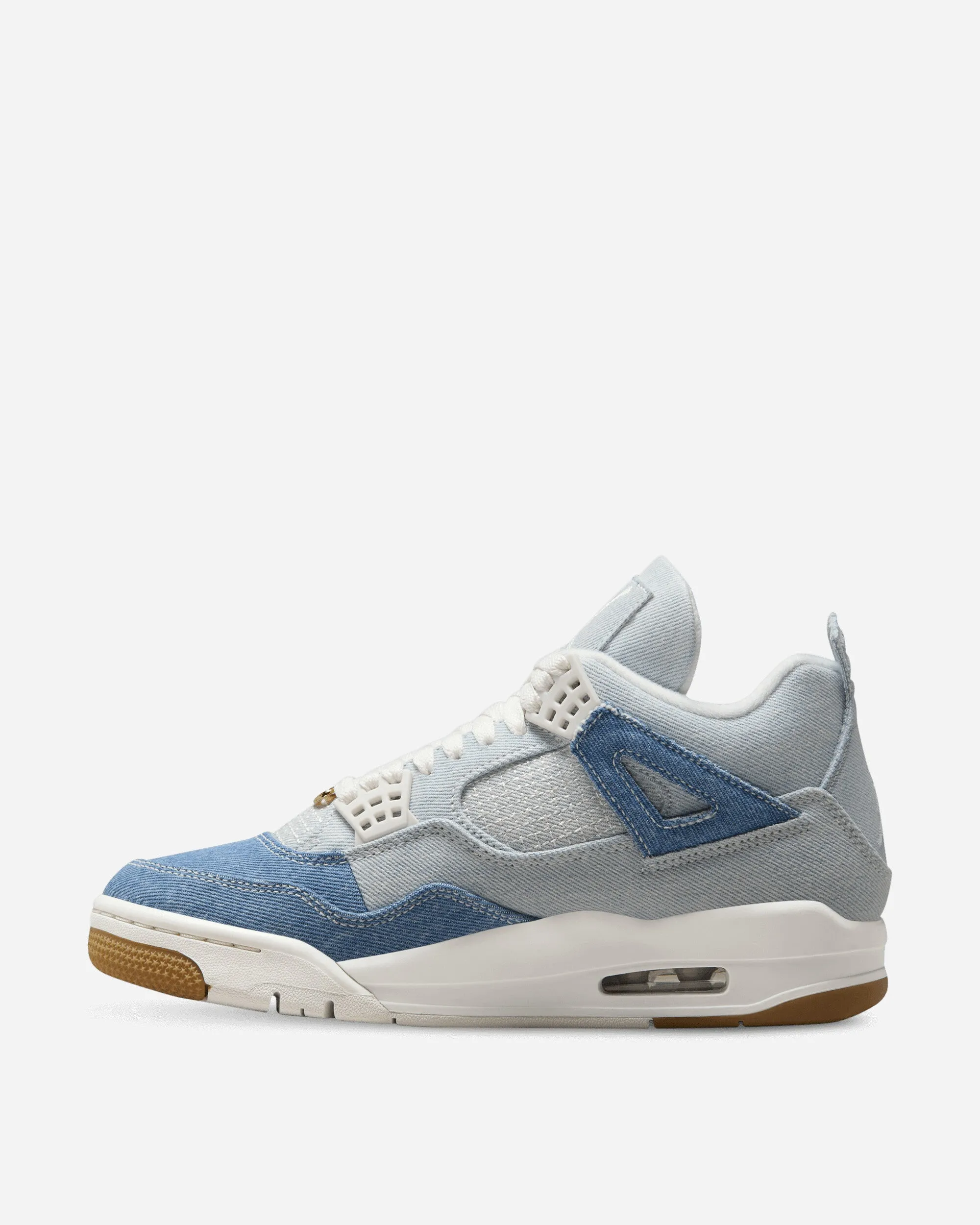Vacation Style Walking Gear Women's Air Jordan 4 Sneakers Worn Blue