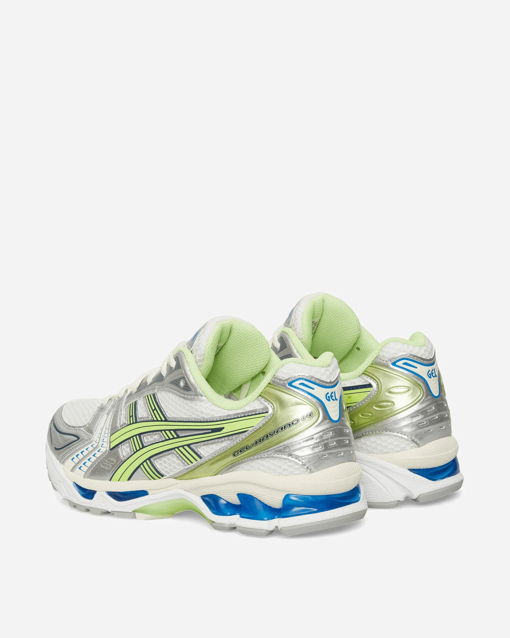 Flexible   strap Shockproof Heel GEL-Kayano 14 Sneakers White / Lime Green
