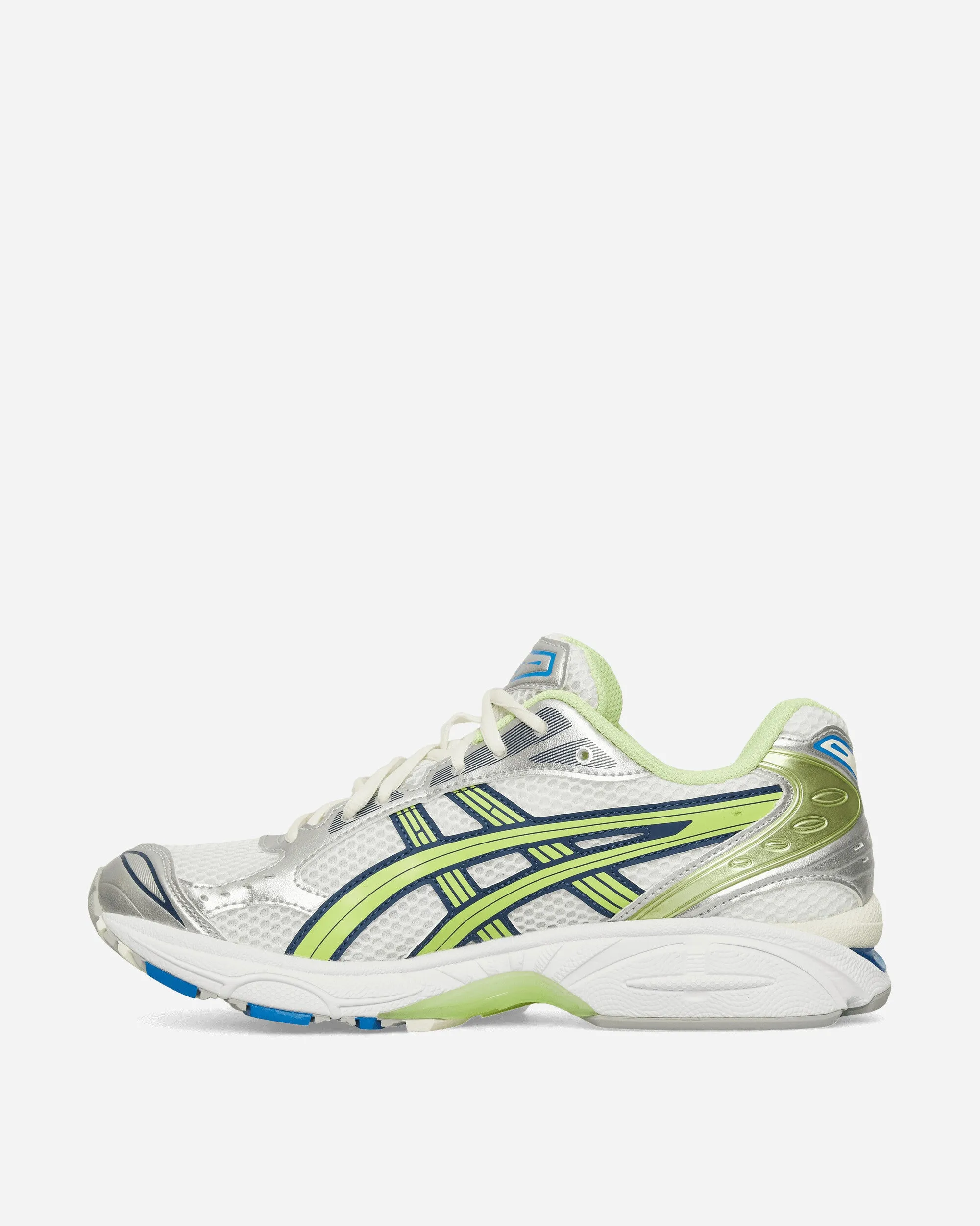GEL-Kayano 14 Sneakers White / Lime Green Cushioned Sole City Stride