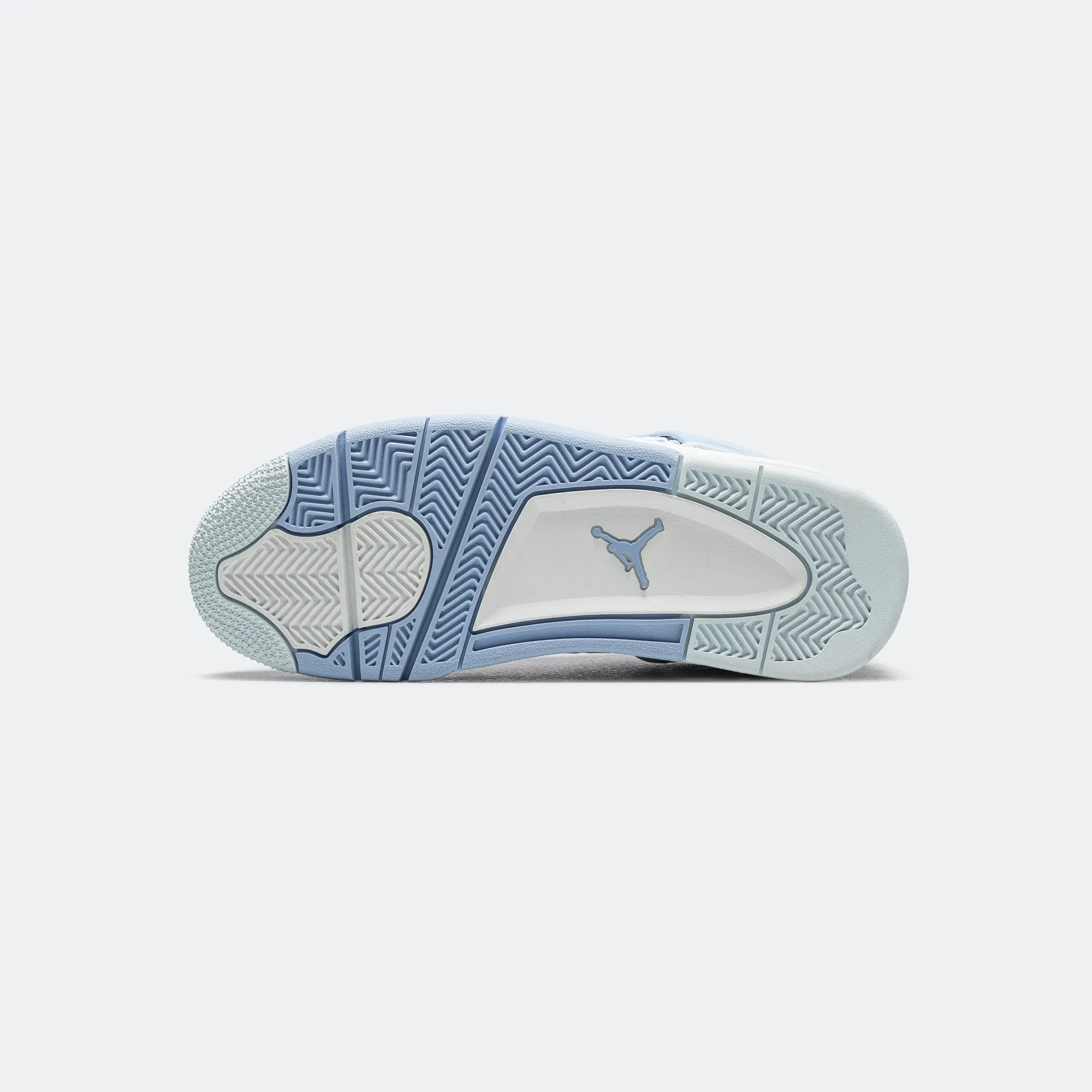 Gym Routine Better Form Womens Air Jordan 4 Retro - White/Aluminum-Blue Tint-Oil Green