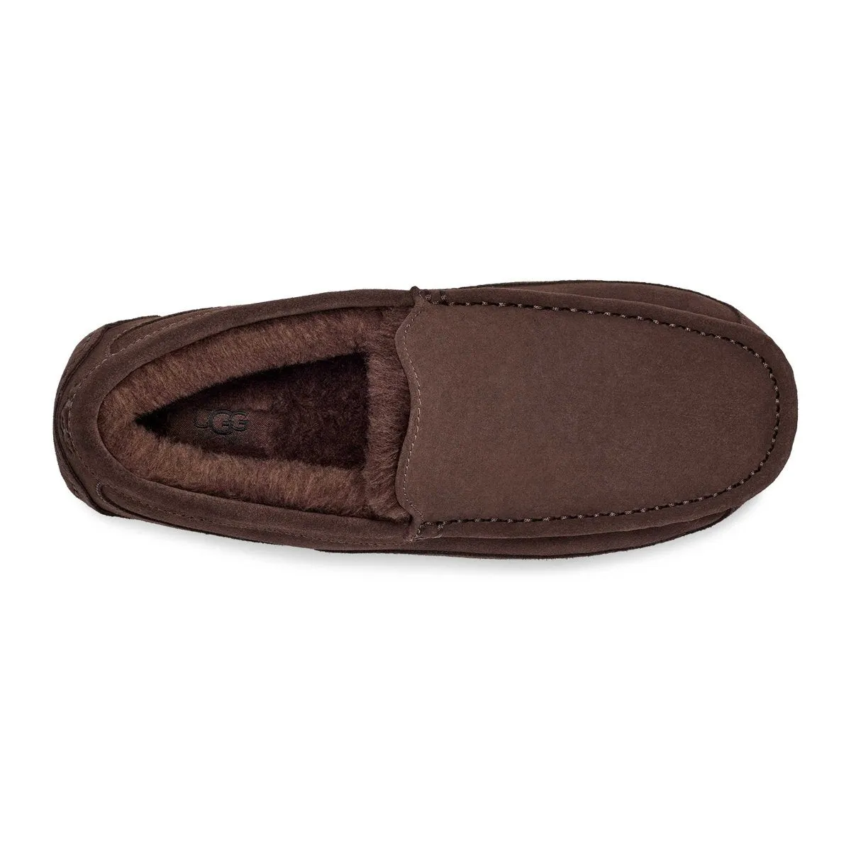 UGG Men's Ascot Dusted Cocoa Suede Relax Walk Long Step