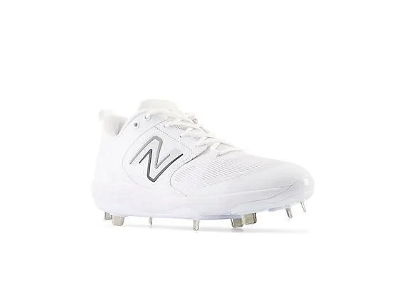 Modern Appeal Flexible Design New Balance Men's Fresh Foam X 3000 V6 Metal Baseball Cleats - White - L3000TW6