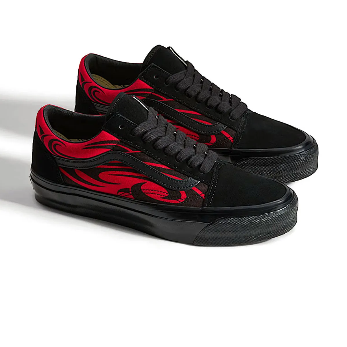 Durable Wear Comfort Padding System Premium LX Old Skool 'Black Red'