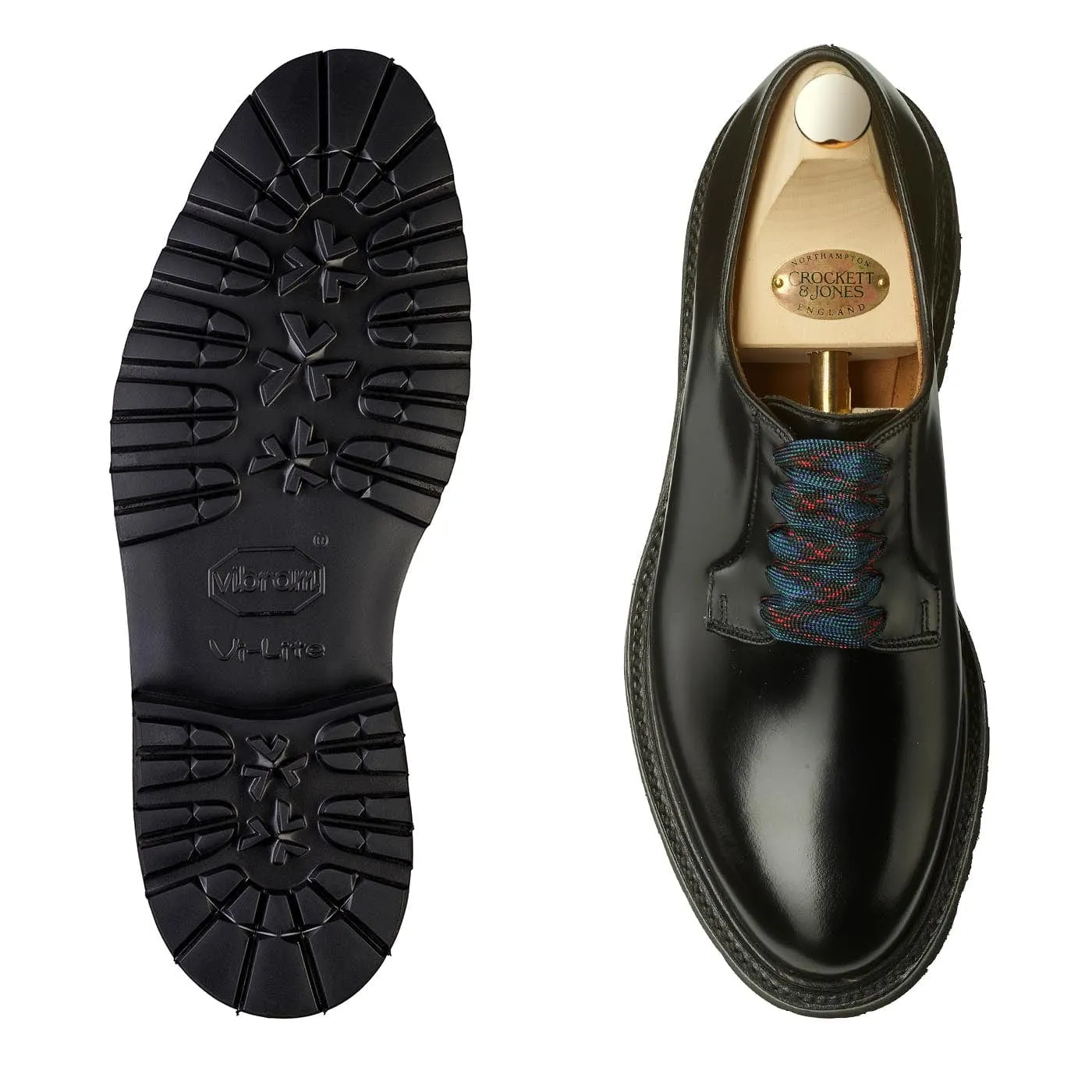 Amelia Black Cavalry Calf Sharp Work Profile Basic Walk