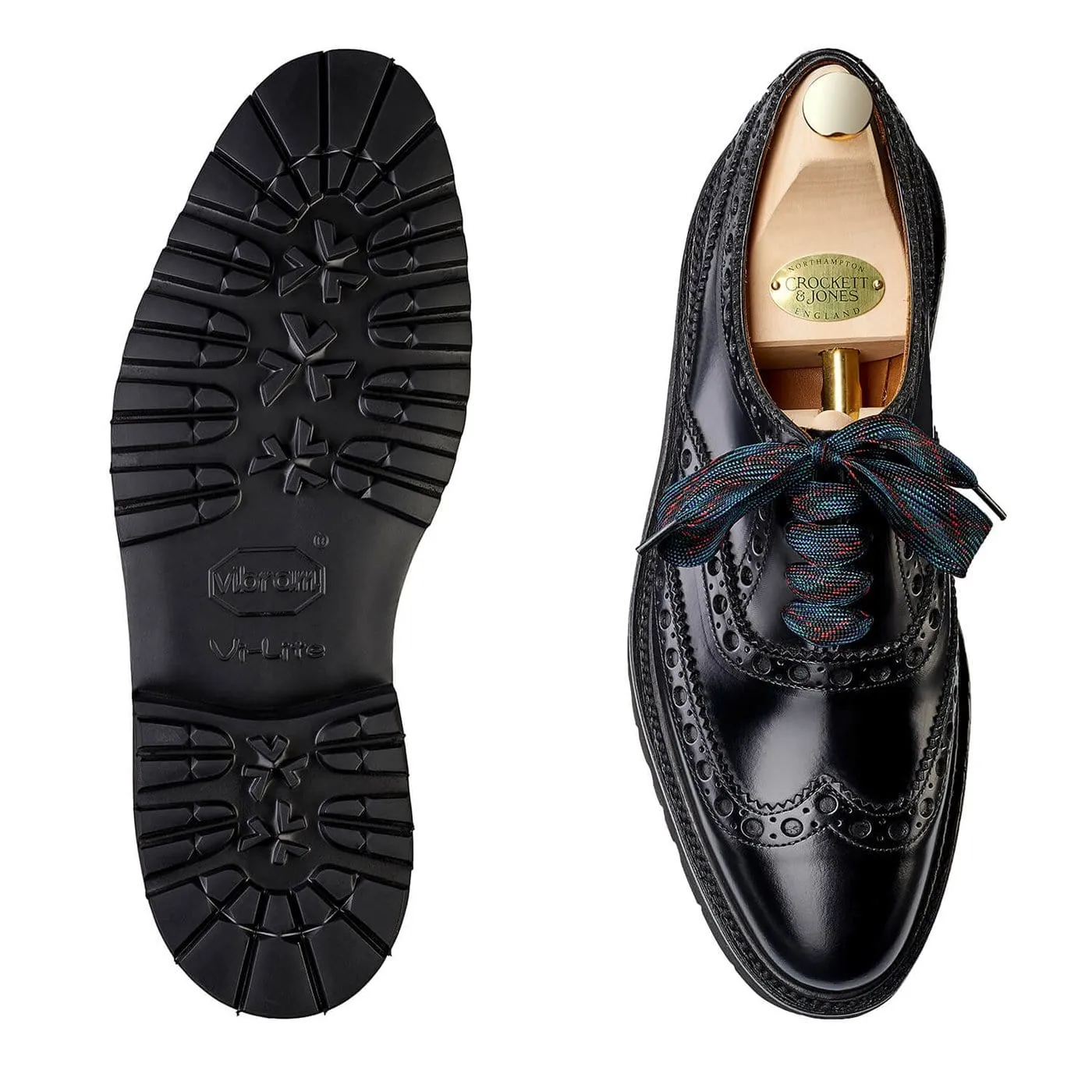 Elastic laces Amy Black Cavalry Calf