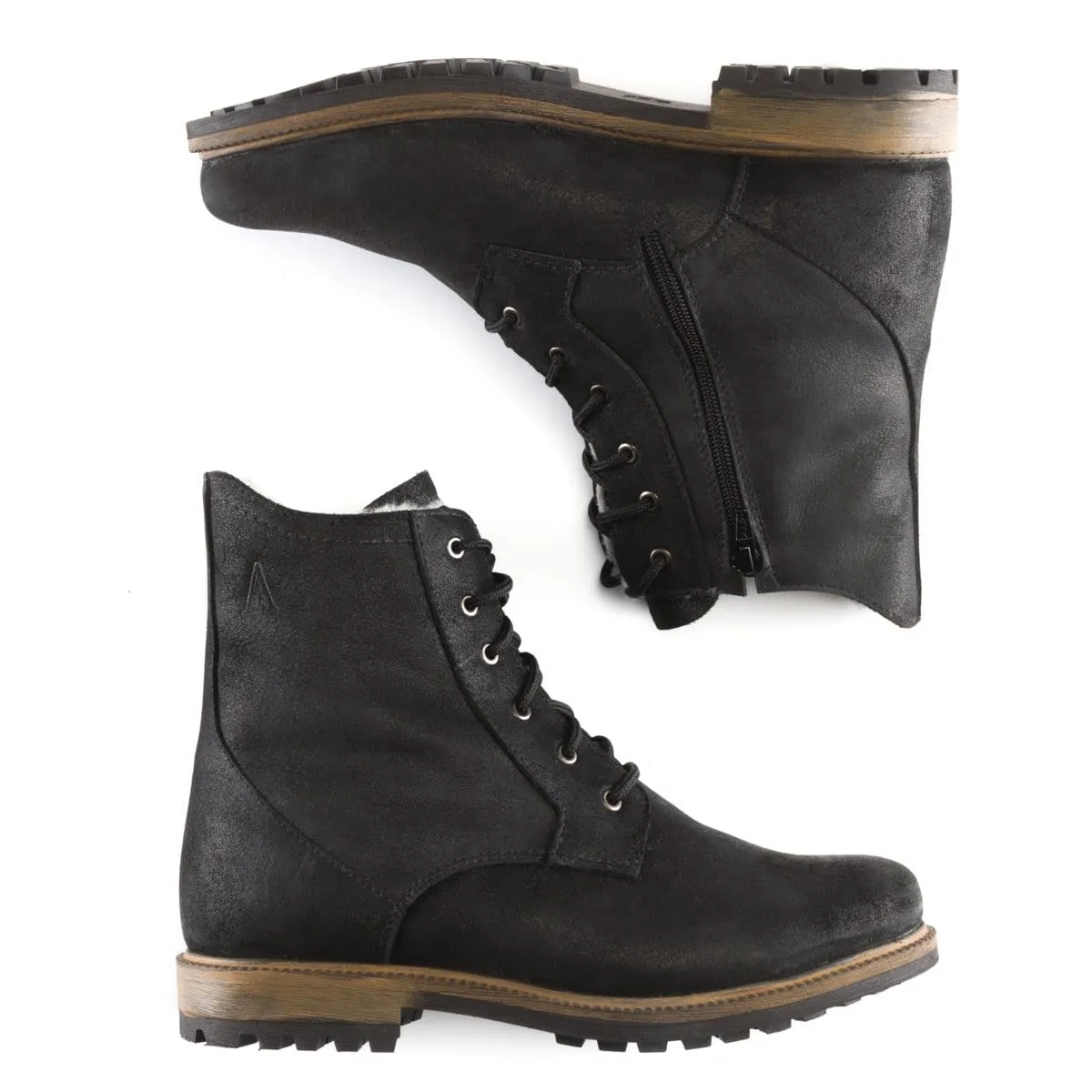 Anfibio Turin Side Zipper Wool Lined Boot - 4918 Tread Control Urban Exploration