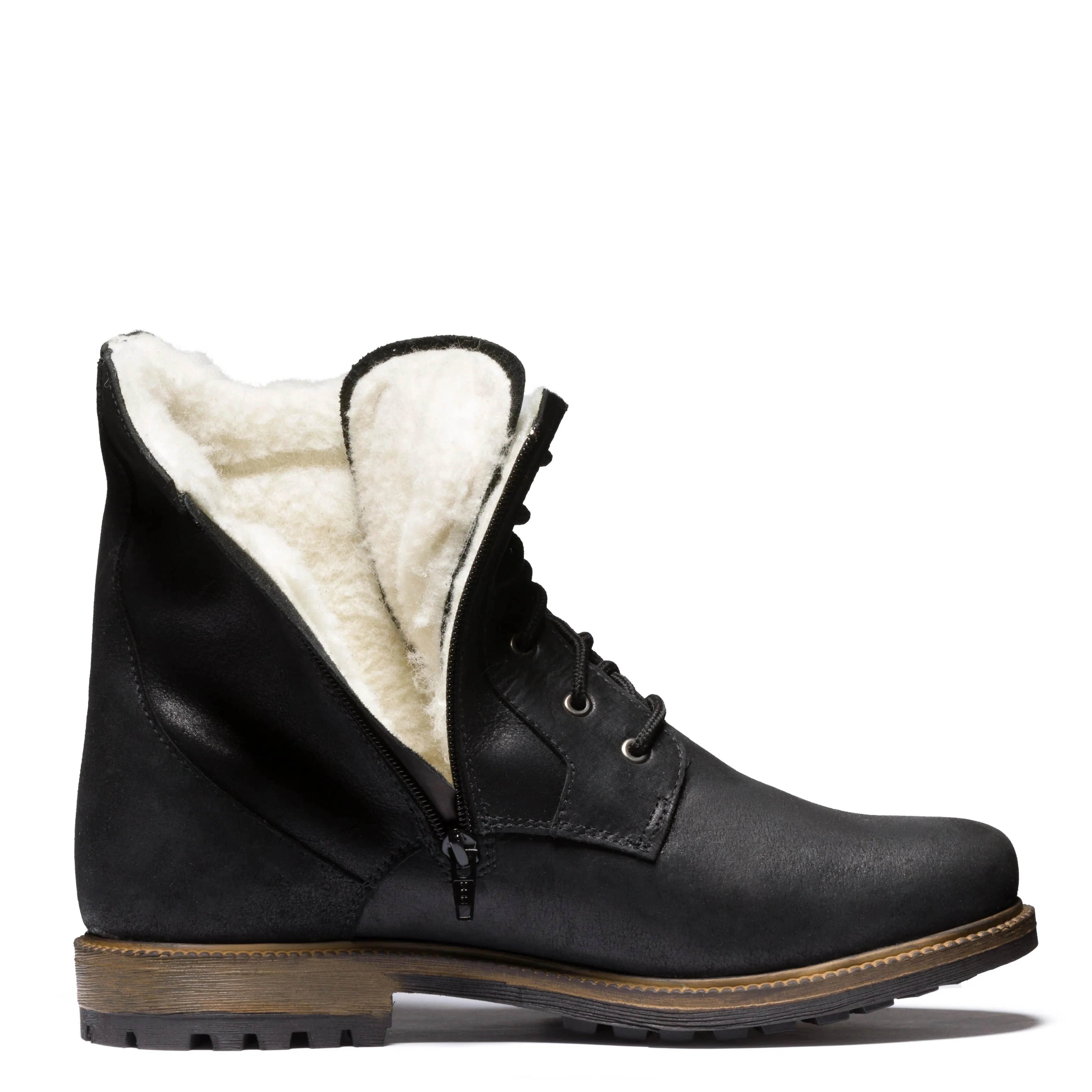 Anfibio Turin Side Zipper Wool Lined Boot - 4918 Winter Walk
