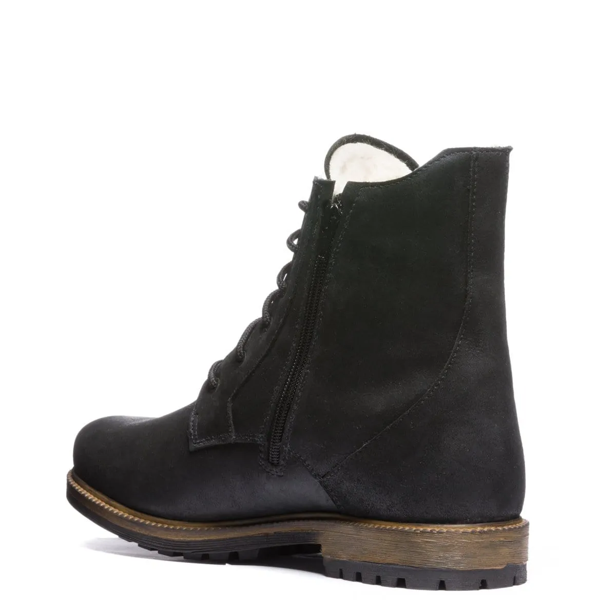 Anfibio Turin Side Zipper Wool Lined Boot - 4918 Airy Feel Long distance