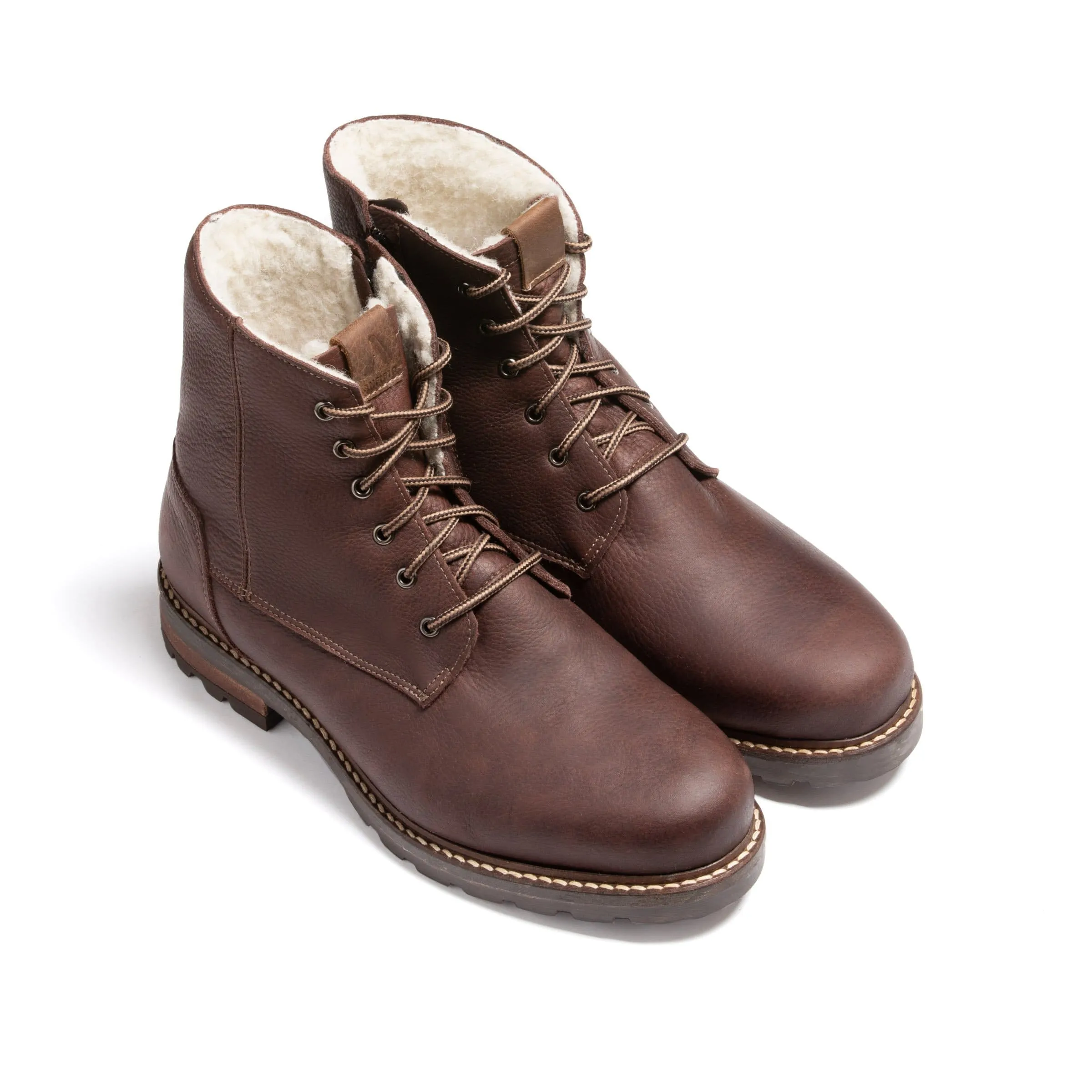 Anfibio Winter Side Zip Wool Lined Boot - VIKTOR # 9312 Neutral design Daily Utility
