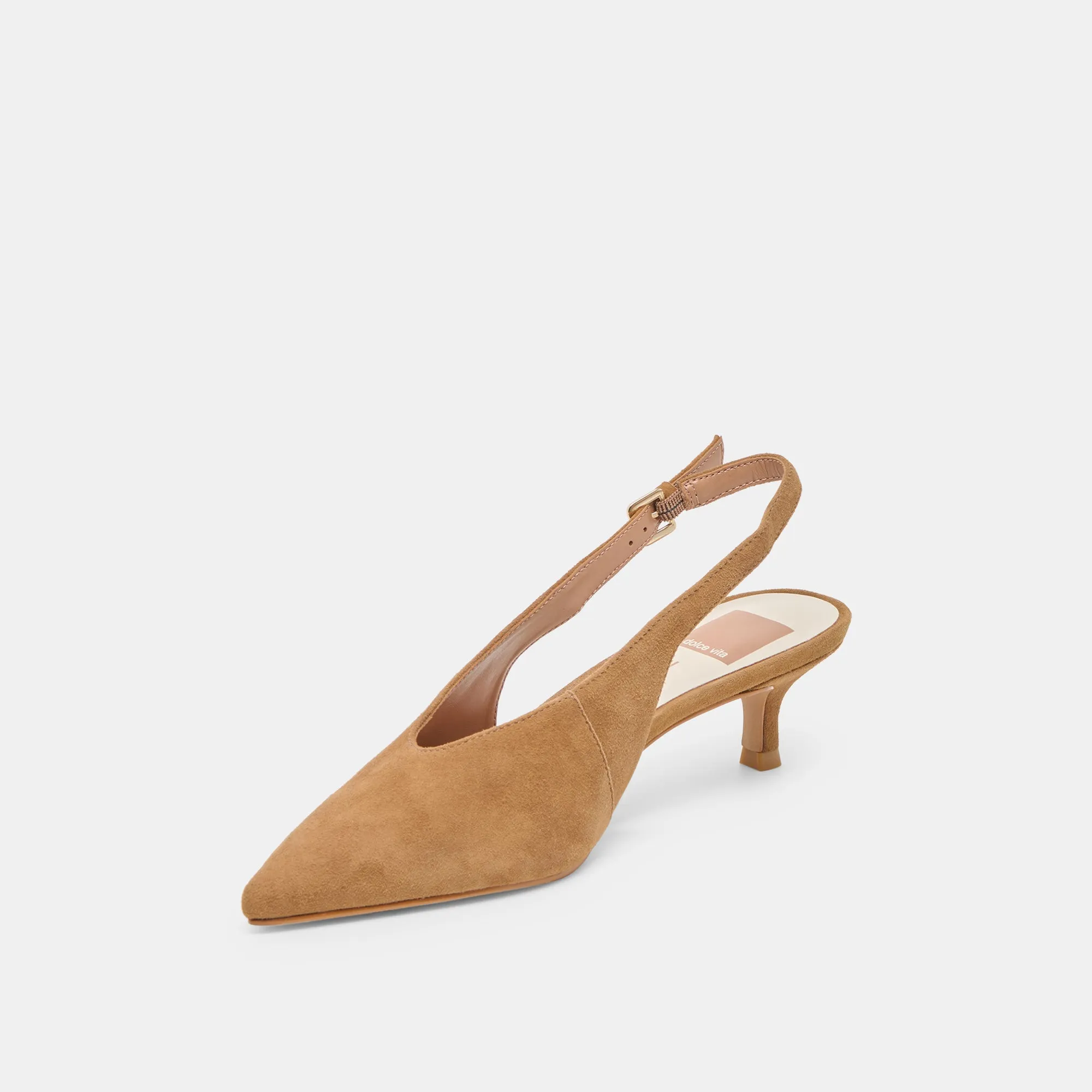 ALENNA HEELS LT BROWN SUEDE Special Occasion Heels