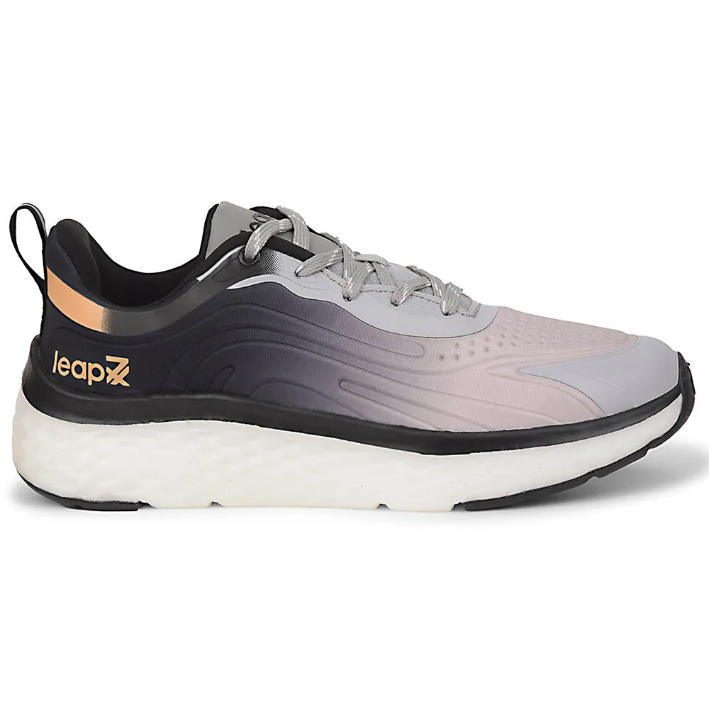 Anti   Odor Leap7x Black Sports Lacing Running Shoes For Men NITRUN-10 By Liberty