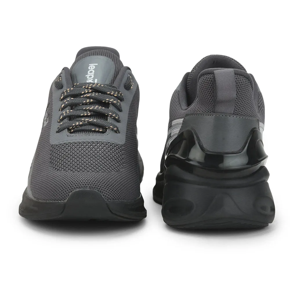 Leap7x Sports Lacing Shoe For Men ( Grey ) REVOLVE By Liberty Solo