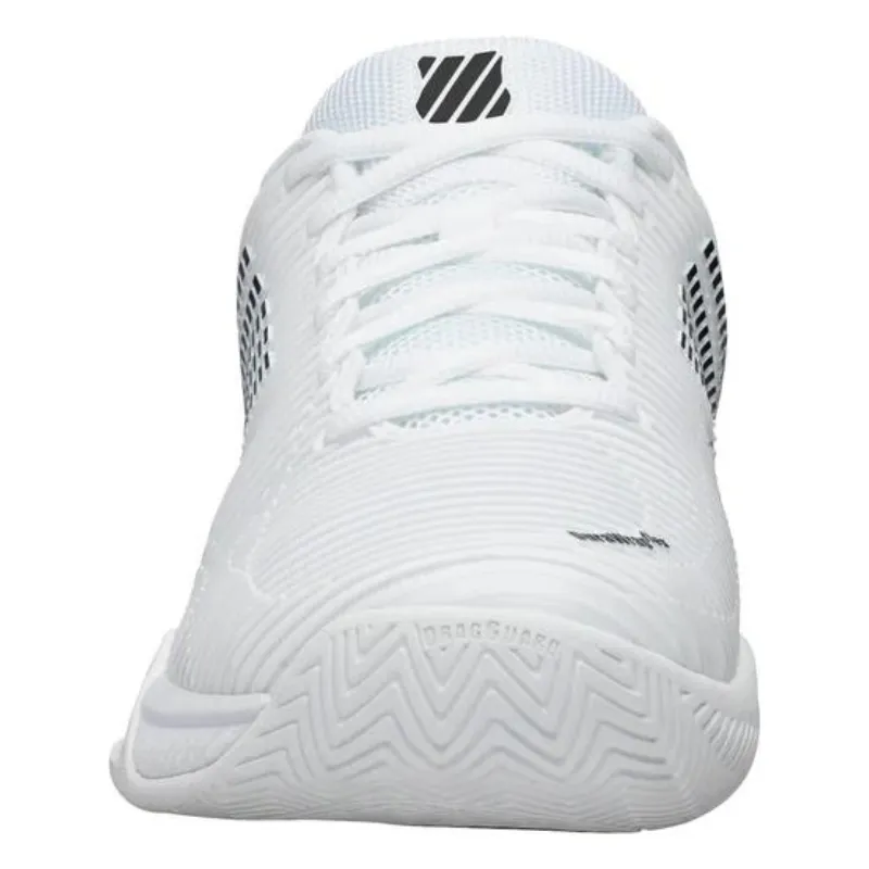 Urban Walk Ventilated Sides K Swiss Hypercourt Express 2 Tennis Shoes - White/Black
