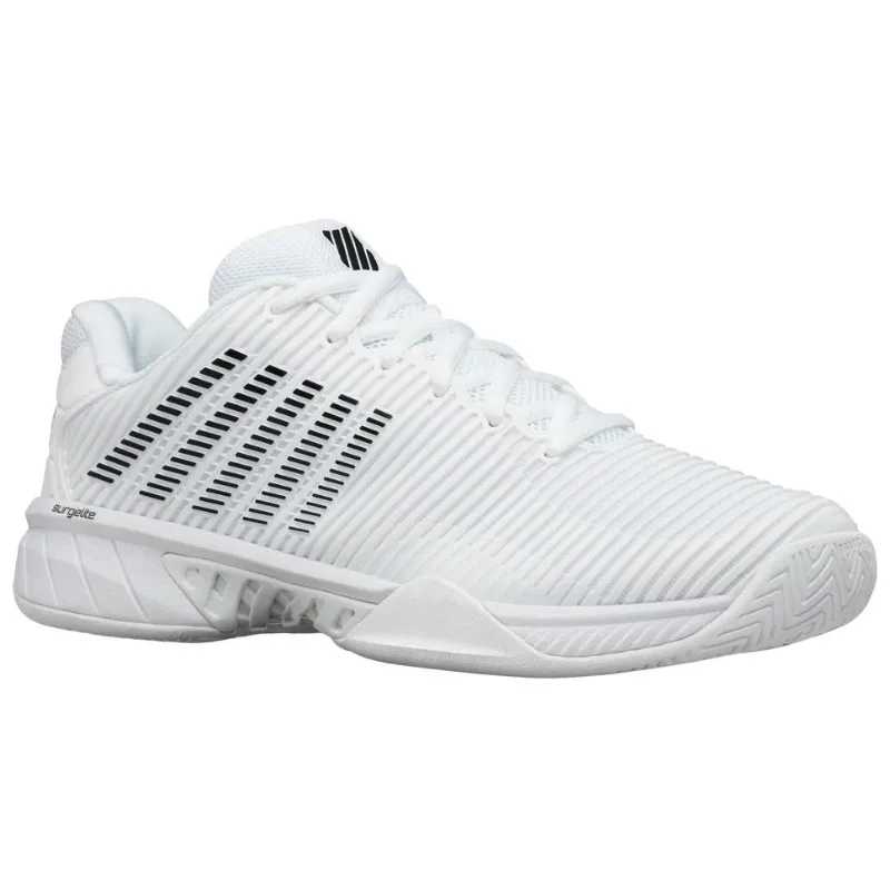 Tennis Long Wear K Swiss Hypercourt Express 2 Tennis Shoes - White/Black