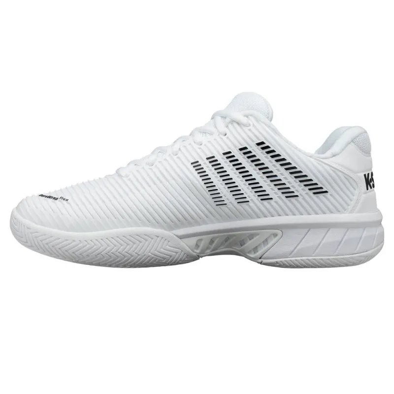 K Swiss Hypercourt Express 2 Tennis Shoes - White/Black Quick lacing Comfortable Run
