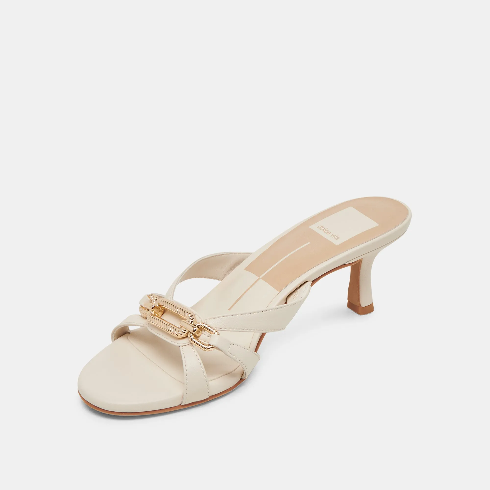 LERAH HEELS BONE LEATHER Memory foam insole Impact protection