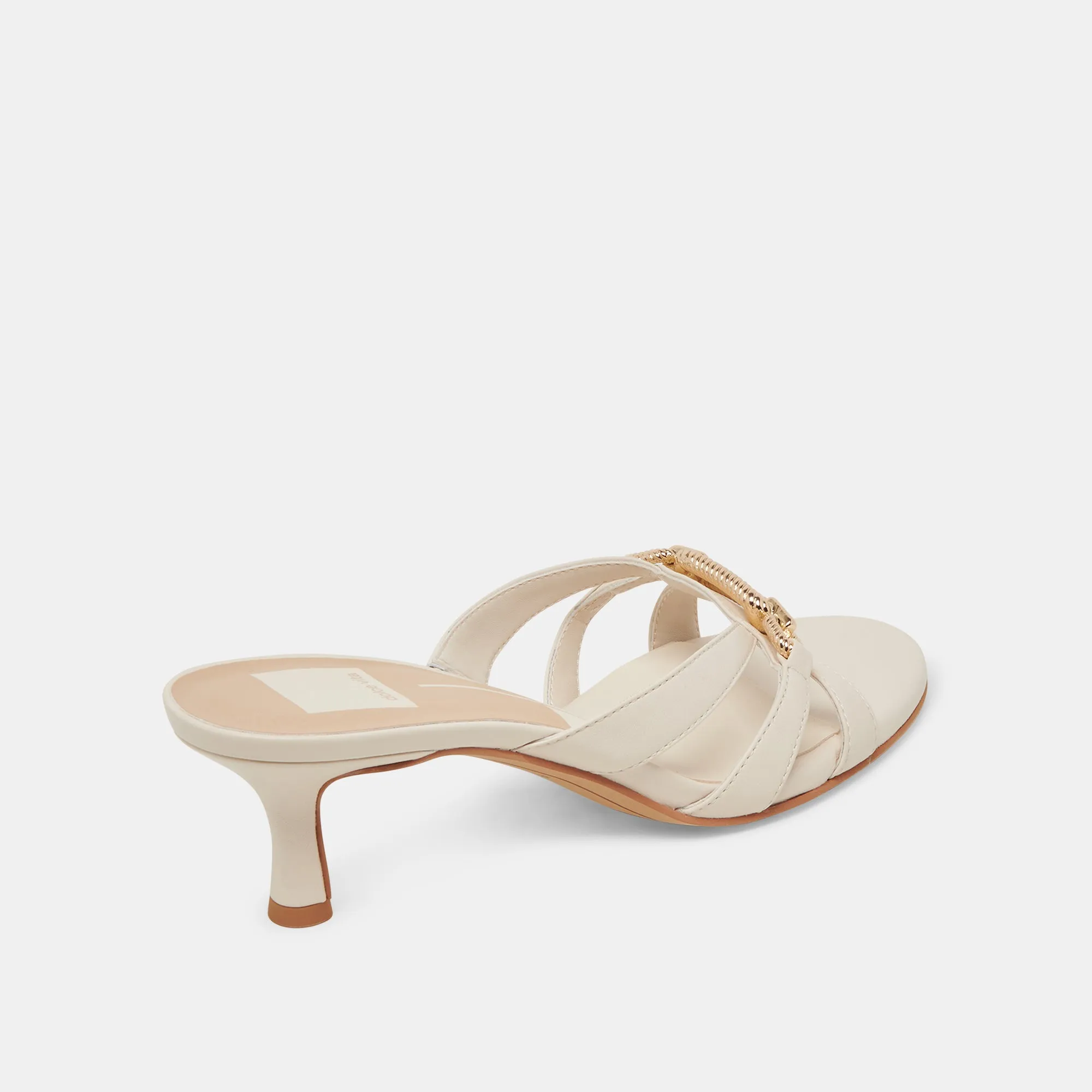 LERAH HEELS BONE LEATHER Soft Leather Modern