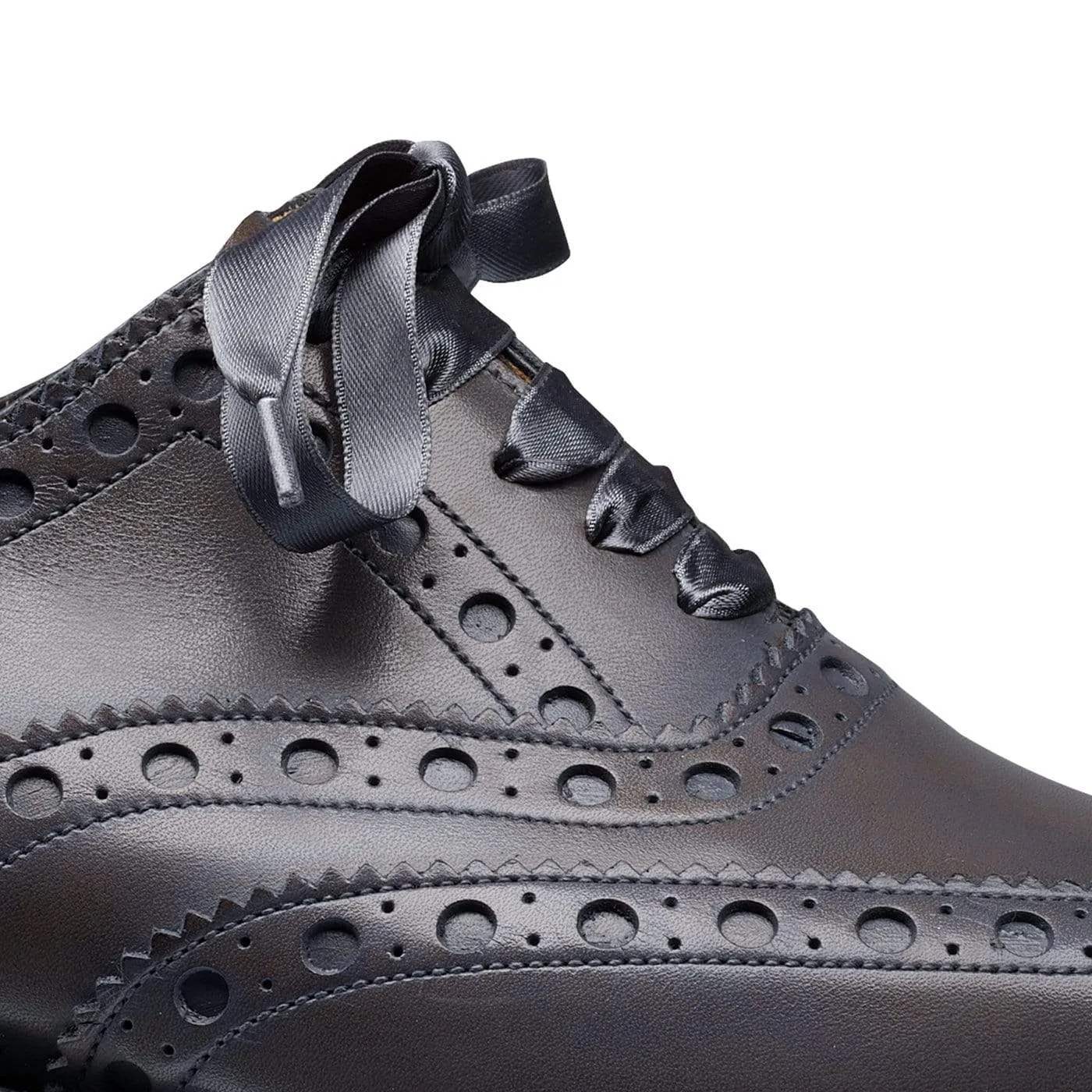 Anna Grey Burnished Calf Executive Oxfords Comfort Wear Shoes