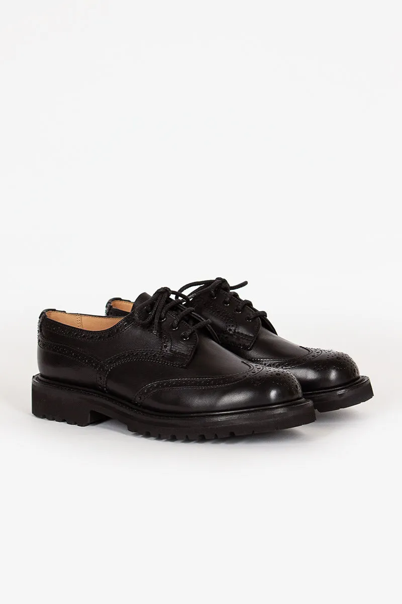 Anne Leather Brogue Black Hop Step