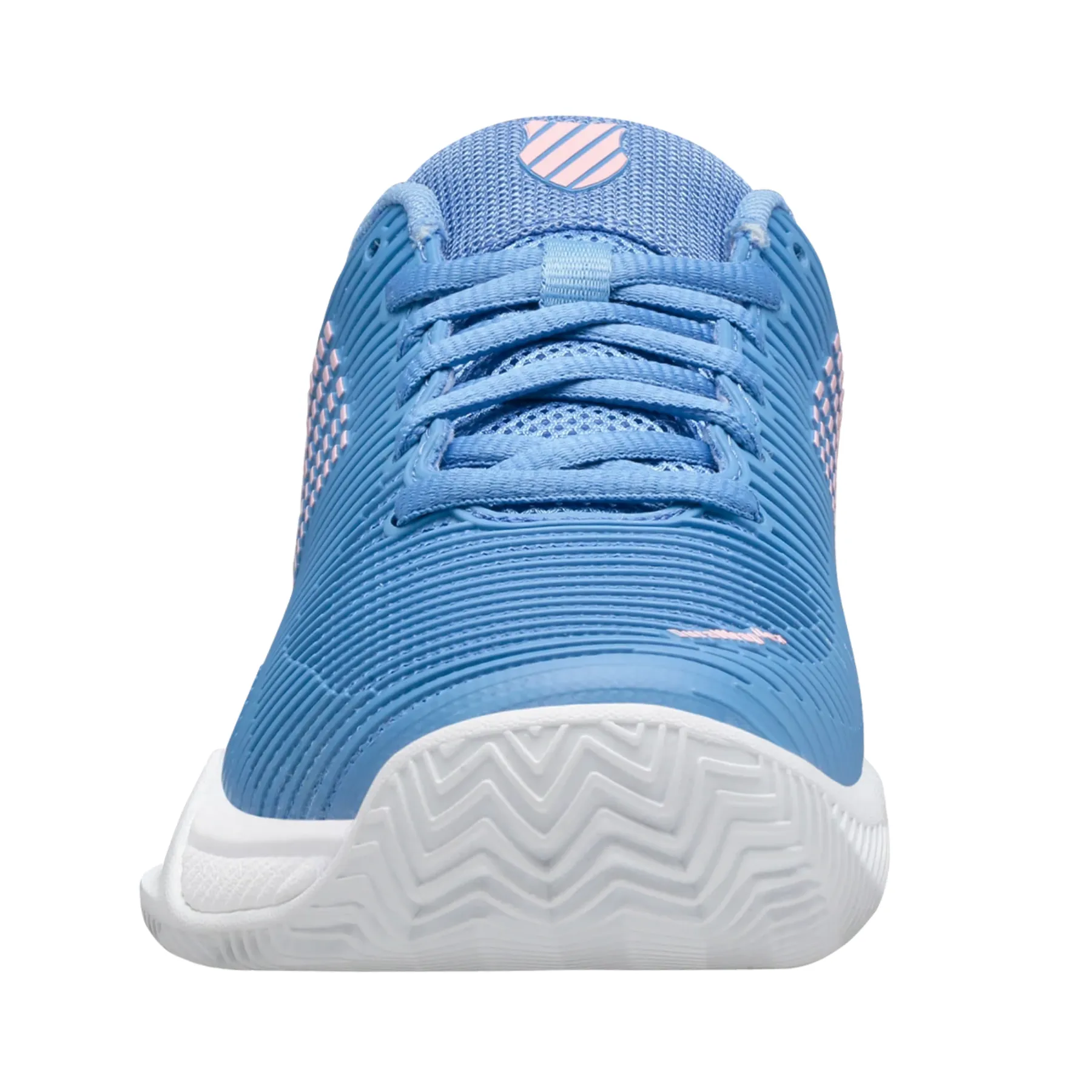 Comfortable K Swiss Hypercourt Express 2 HB Women Tennis Shoes - Silver Lake Blue/White/Orchid Pink