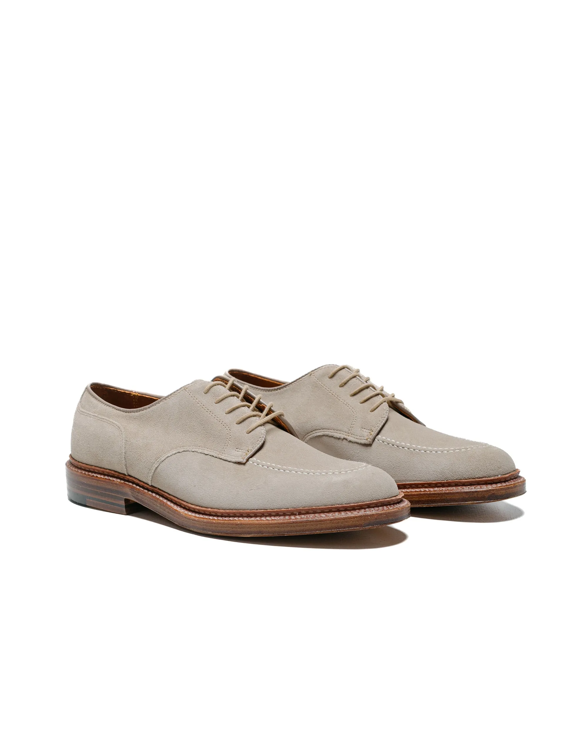 Alden Mocc Toe Blucher Milkshake Suede 24088 Chic Style