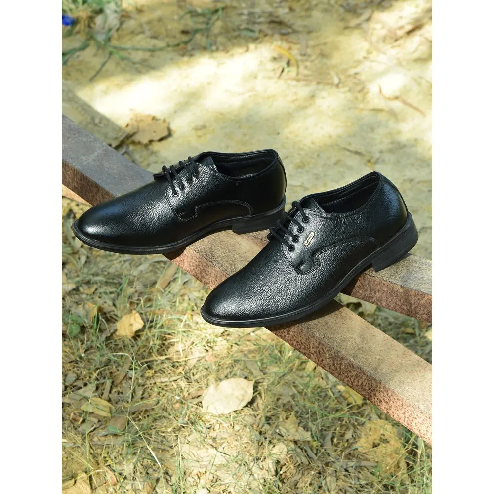 City Mood Travel Ready Shoes Fortune by Liberty Men LOM-605 Black Formal Lacing Derby Shoes
