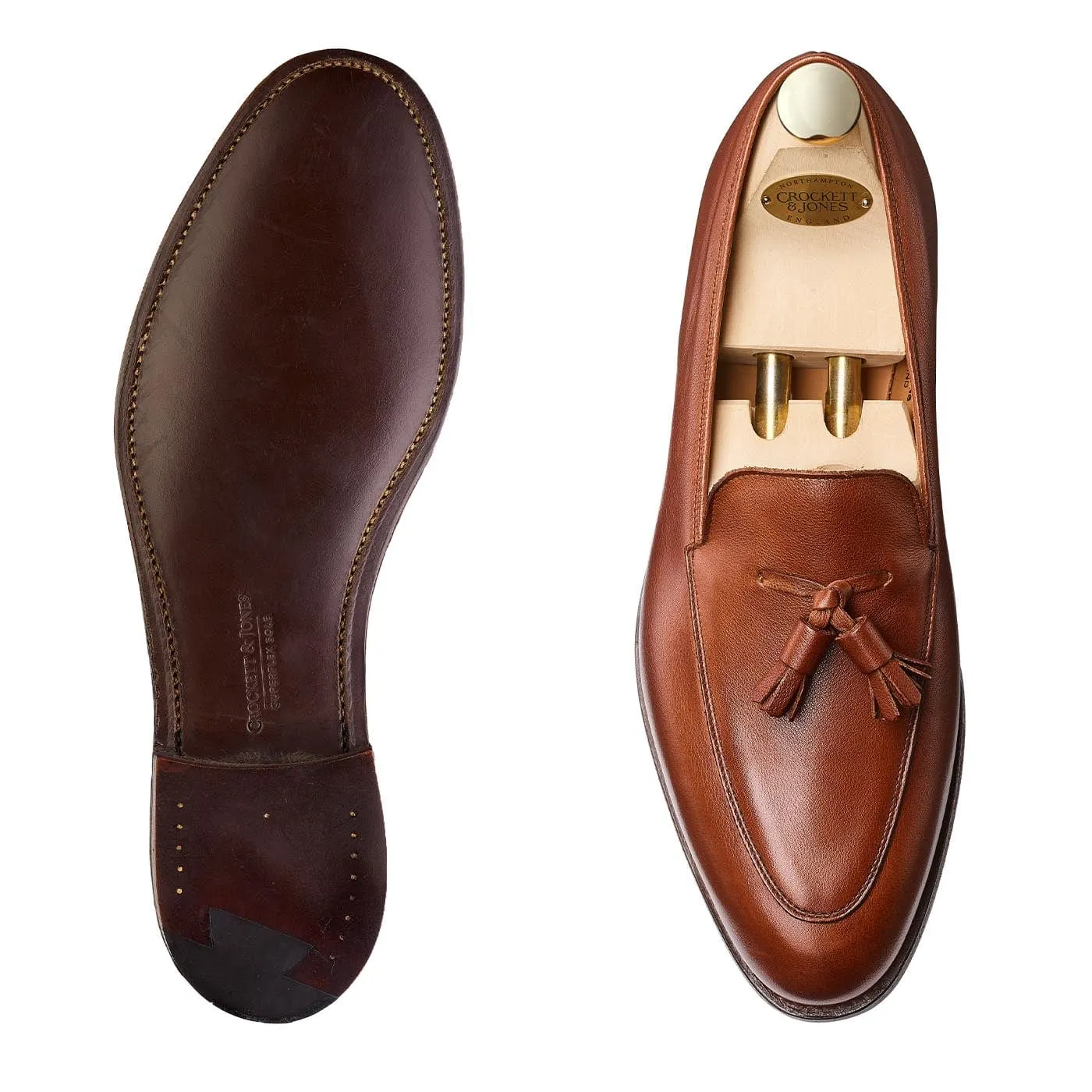 Practical Footwear Antibes Chestnut Milled Calf
