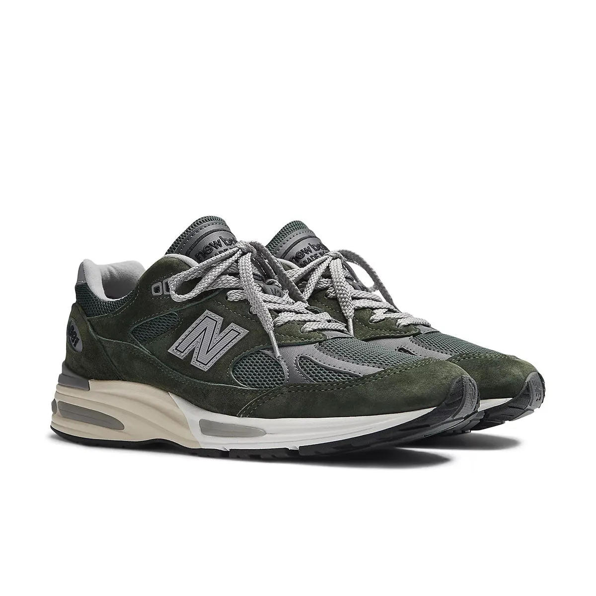 Vegan Leather Midfoot Lock System 991V2 'Kombu Green'