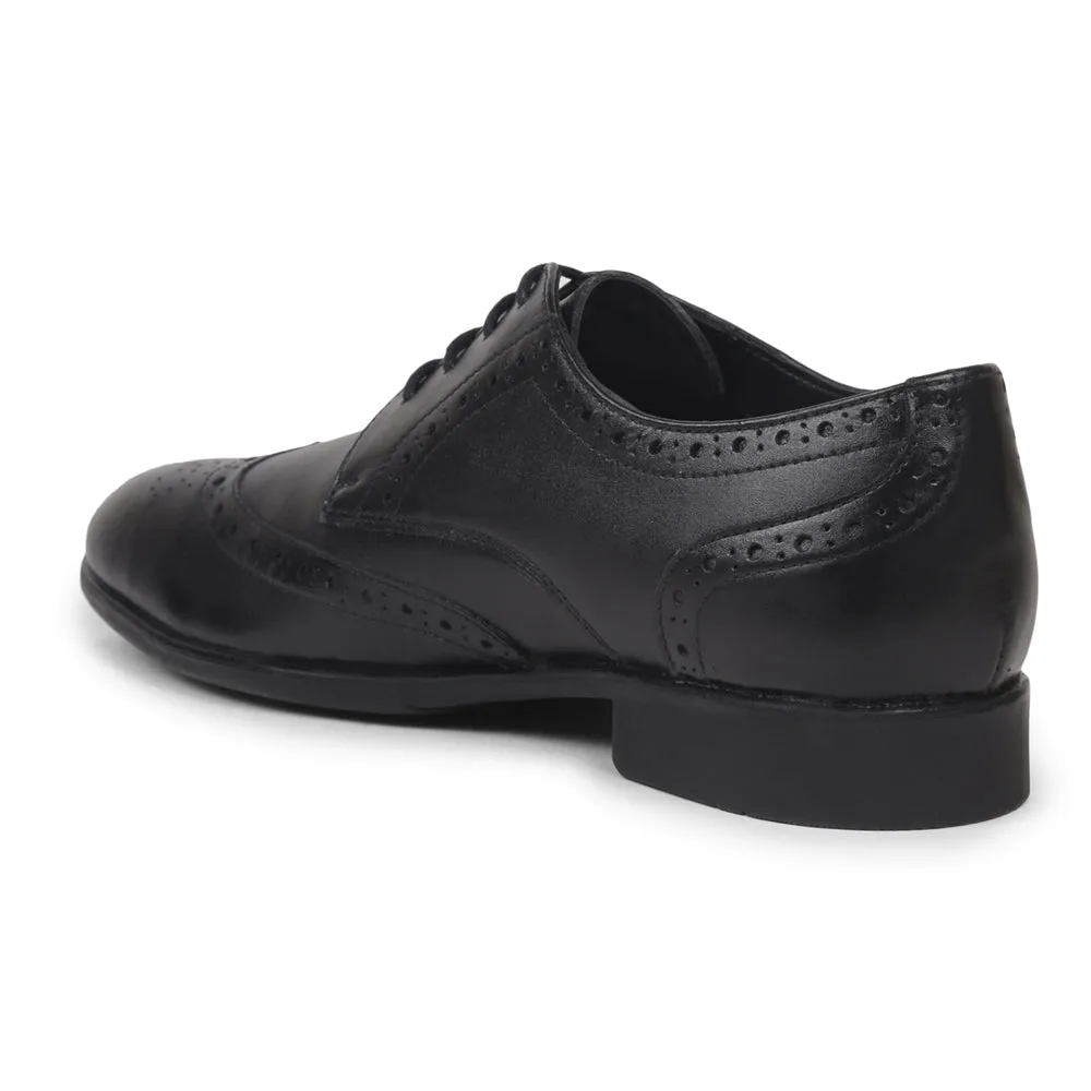 Fortune Black Lacing Formal Oxford Shoes For Men BELGIUM01E By Liberty Wide Fit Oxfords Stylish Leather Step