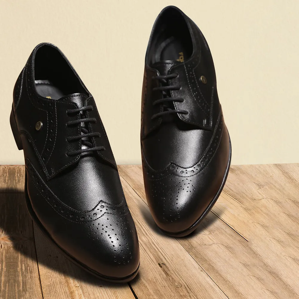 Fortune Black Lacing Formal Oxford Shoes For Men BELGIUM01E By Liberty Tailored Oxfords