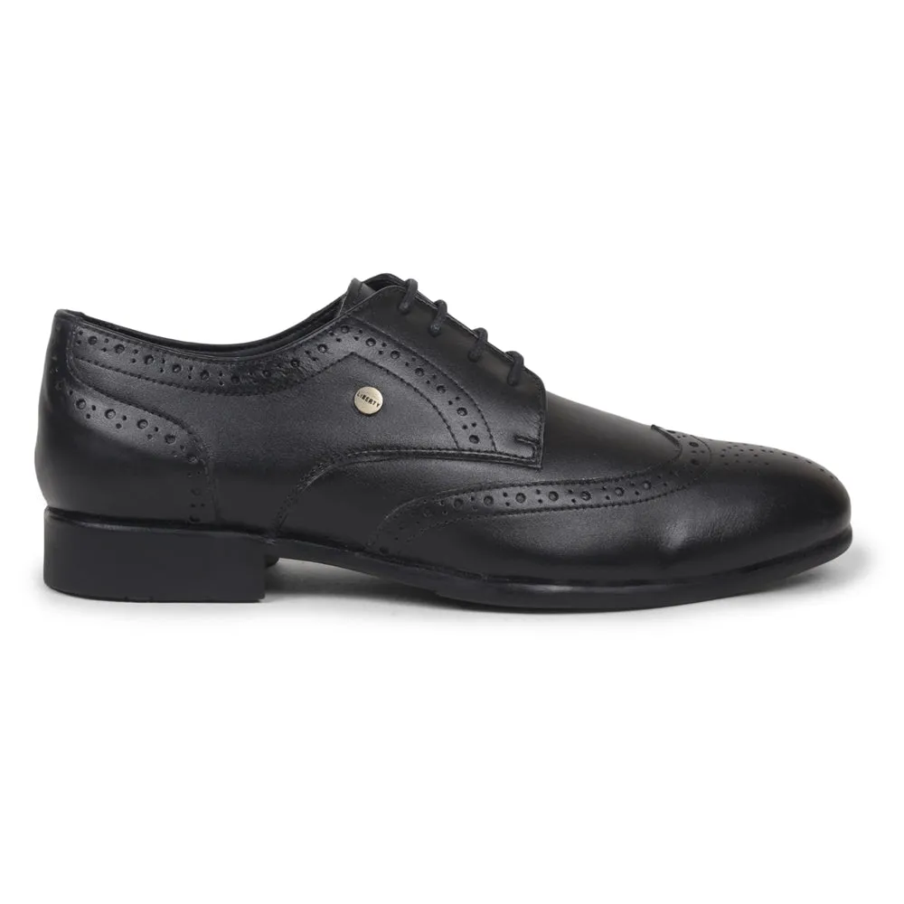 Fortune Black Lacing Formal Oxford Shoes For Men BELGIUM01E By Liberty Birthday Oxfords Modern Style