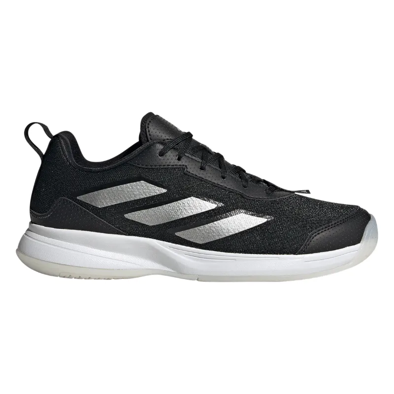 Stability Support Adidas Avaflash Low Women Tennis Shoes - Core Black / Silver Metallic / Cloud White
