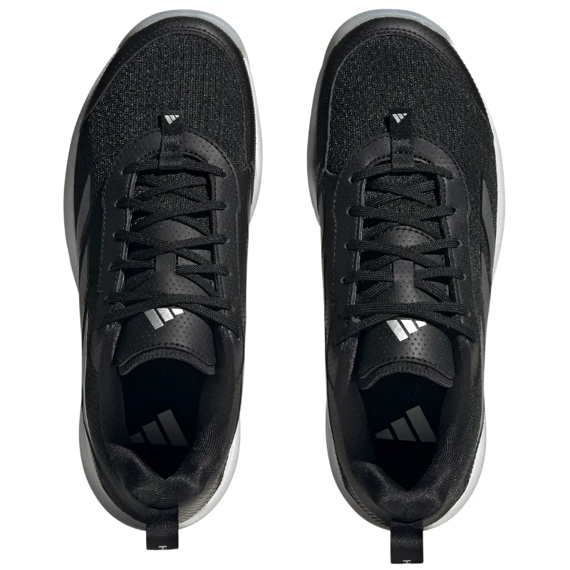 Adidas Avaflash Low Women Tennis Shoes - Core Black / Silver Metallic / Cloud White Mid Top Shock Resistant