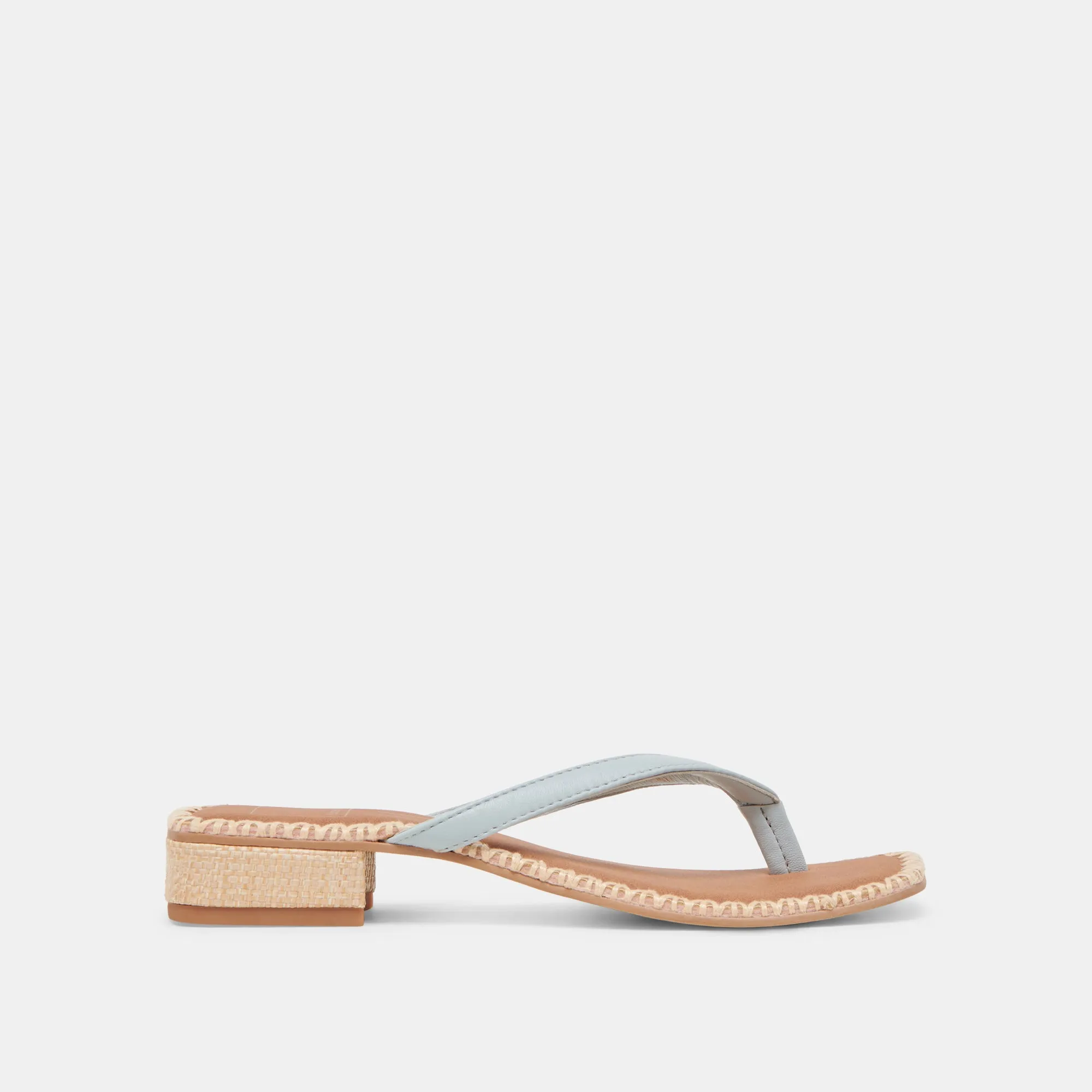 Cushioned heel BARTY SANDALS ICE BLUE LEATHER