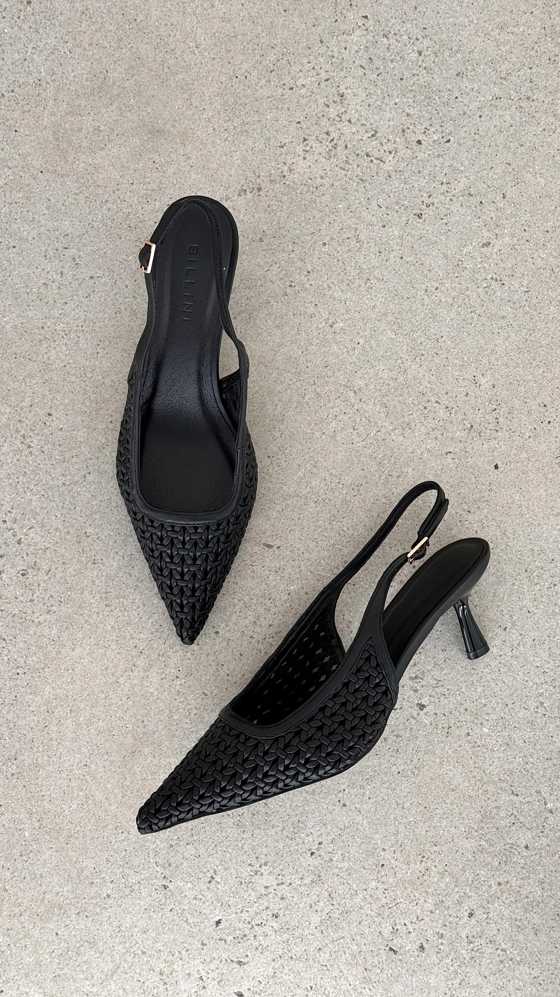 Grace Spark Koa Heel - Black