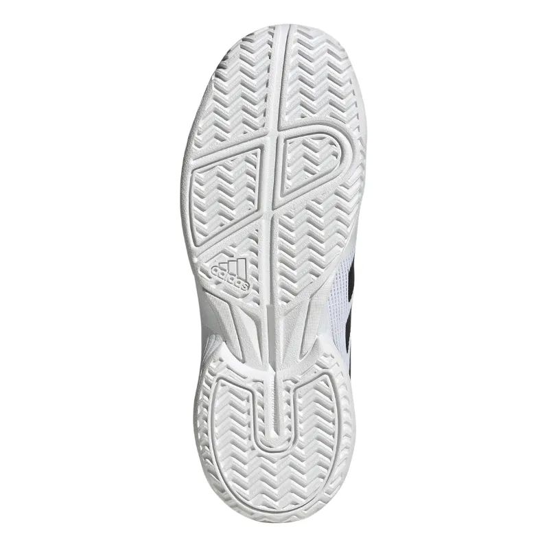 Zip Up Design Foot Fit Adidas Ubersonic Kids Tennis Shoes - FTWWHT/CBLACK/SILVMT