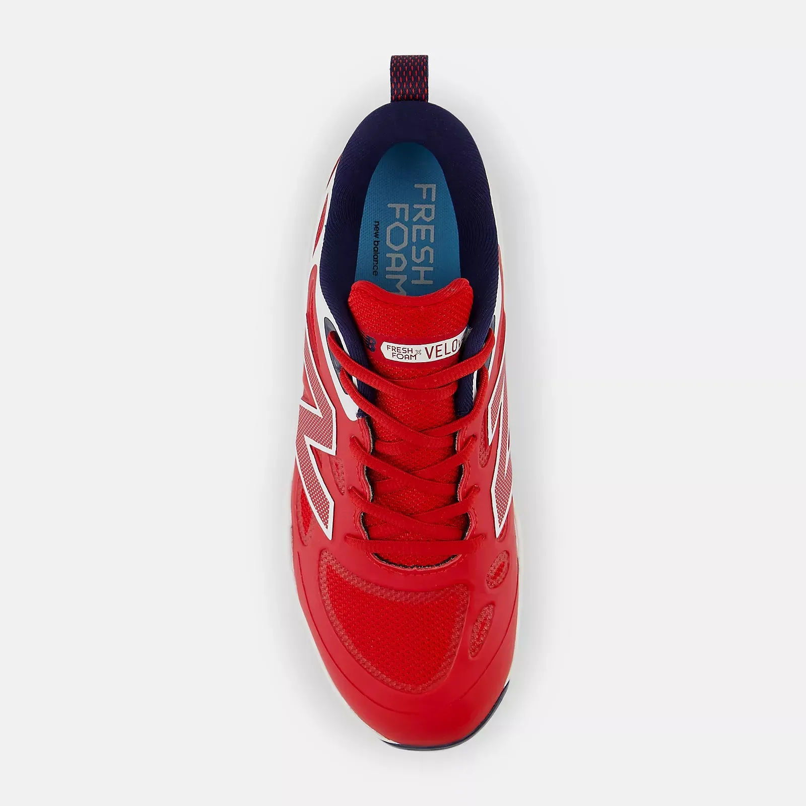 Warehouse Work Versatile Design New Balance Women's Fresh Foam X Velo v4 Molded Softball Cleats - Red/White SPVELOU4